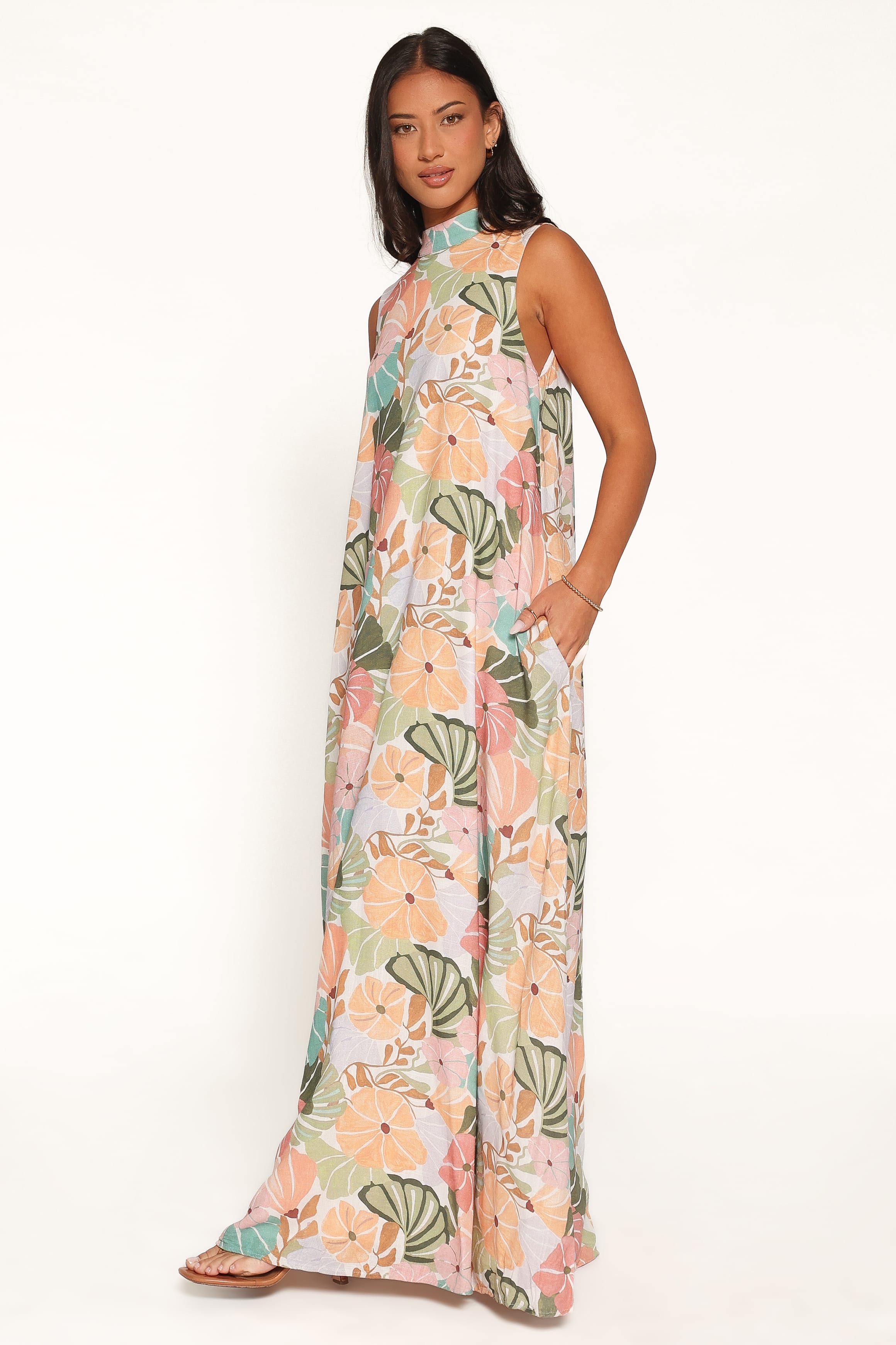 DRESSES Mindie Maxi Dress - Retro Orange Floral