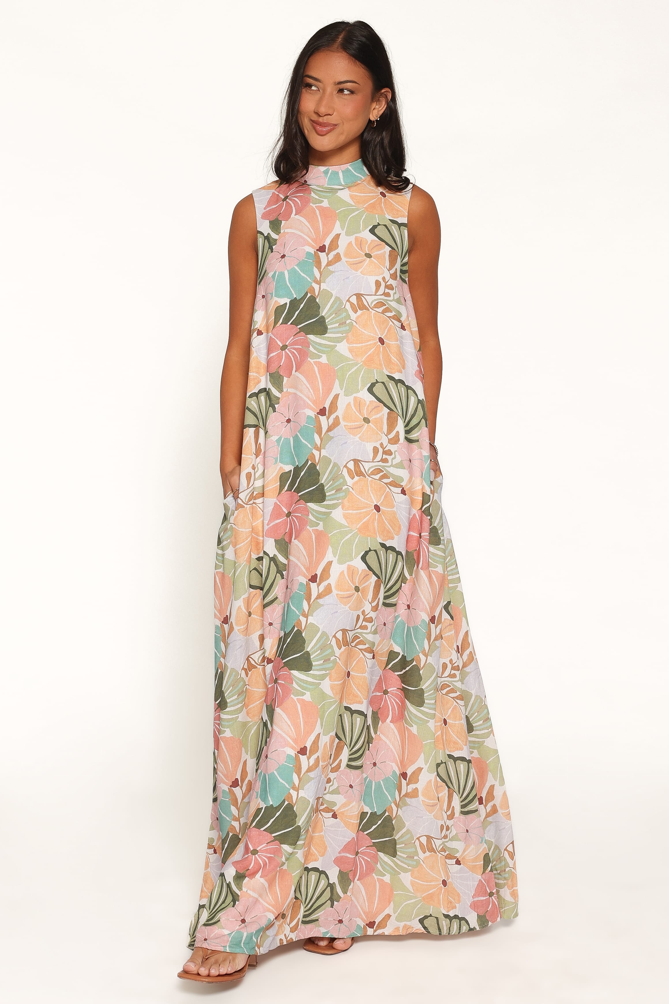 DRESSES Mindie Maxi Dress - Retro Orange Floral