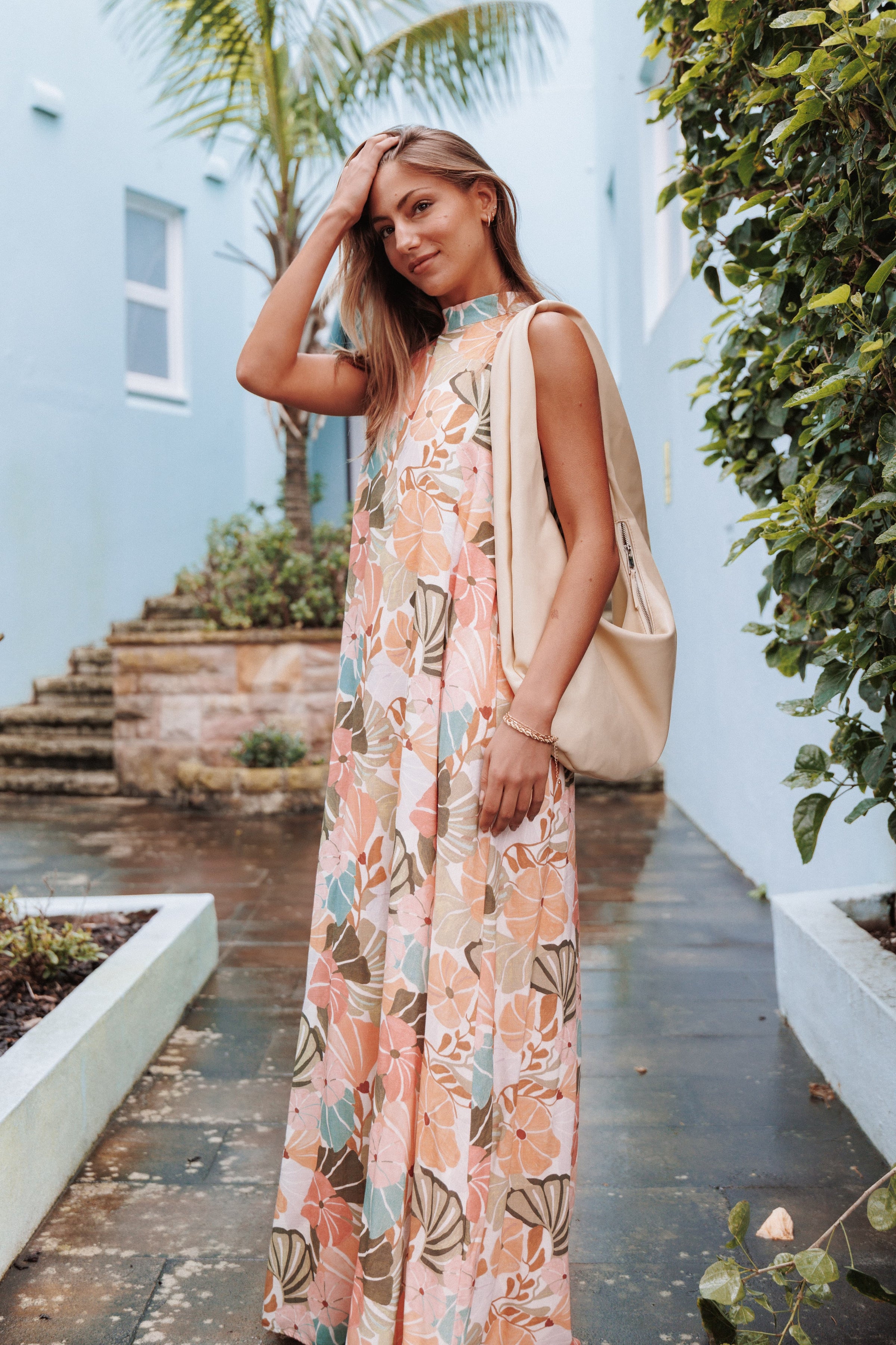 DRESSES Mindie Maxi Dress - Retro Orange Floral