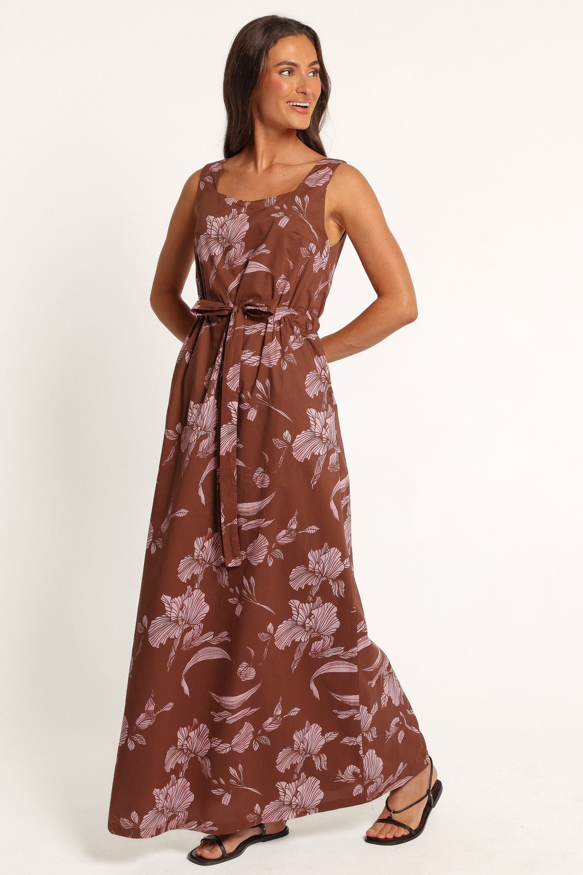 DRESSES Mulana Maxi Dress - Brown Floral