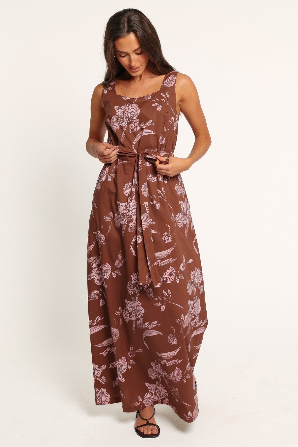 DRESSES Mulana Maxi Dress - Brown Floral