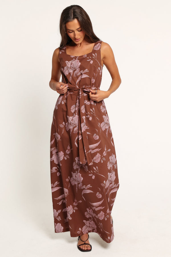 DRESSES Mulana Maxi Dress - Brown Floral