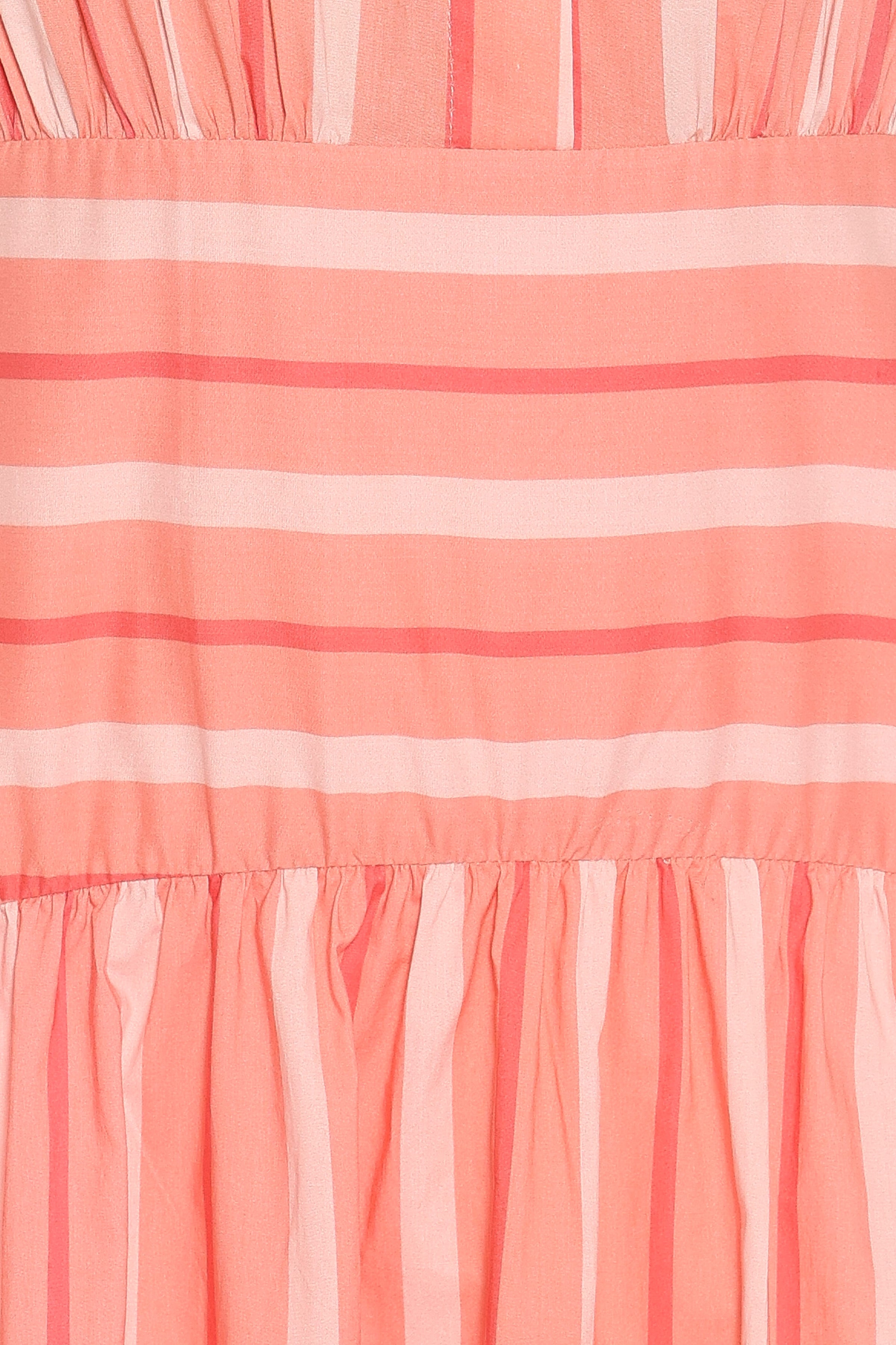 DRESSES Myranda Midi Dress - Pink Stripe