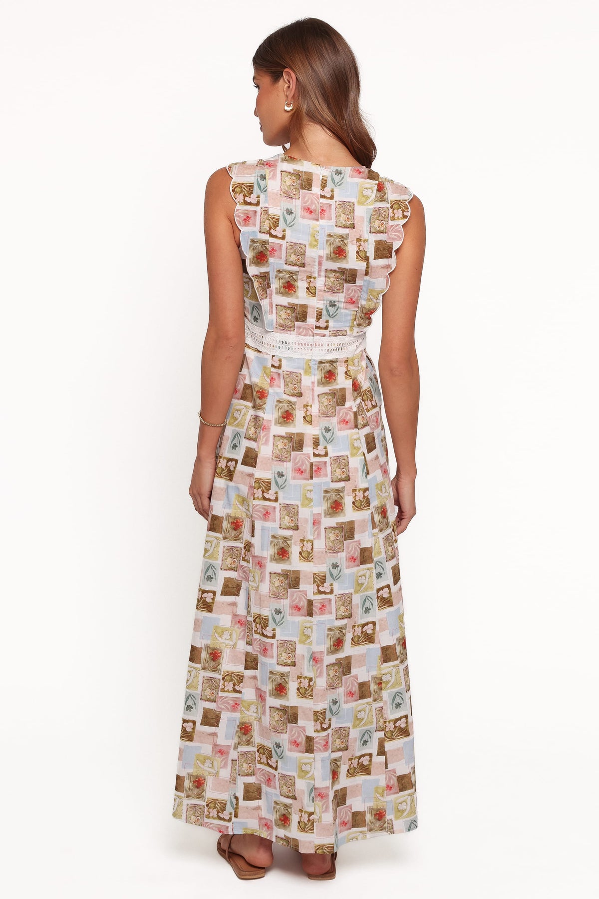 DRESSES Nahila Maxi Dress - Green Stamp Print