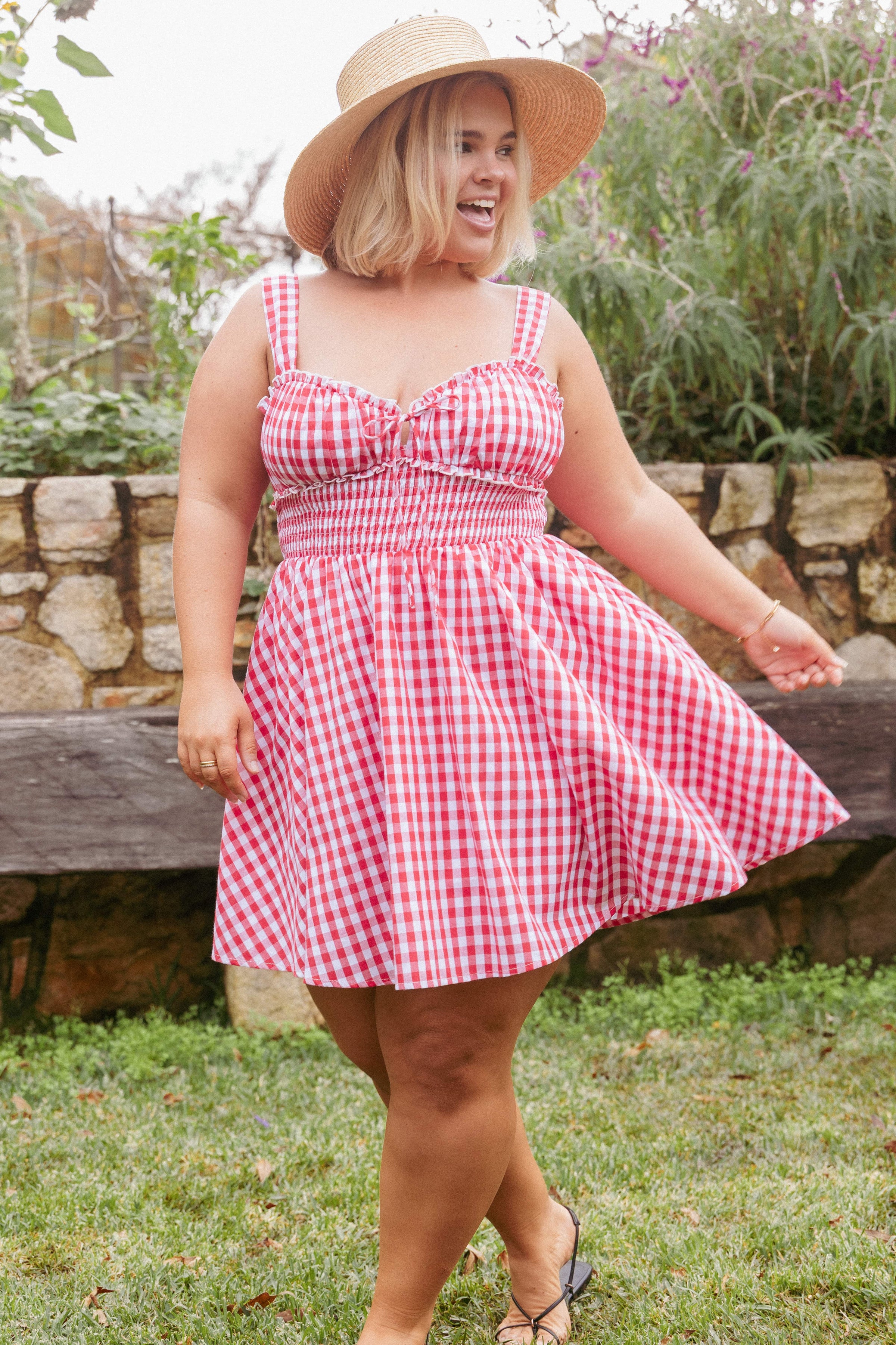DRESSES Naima Mini Dress - Red Gingham