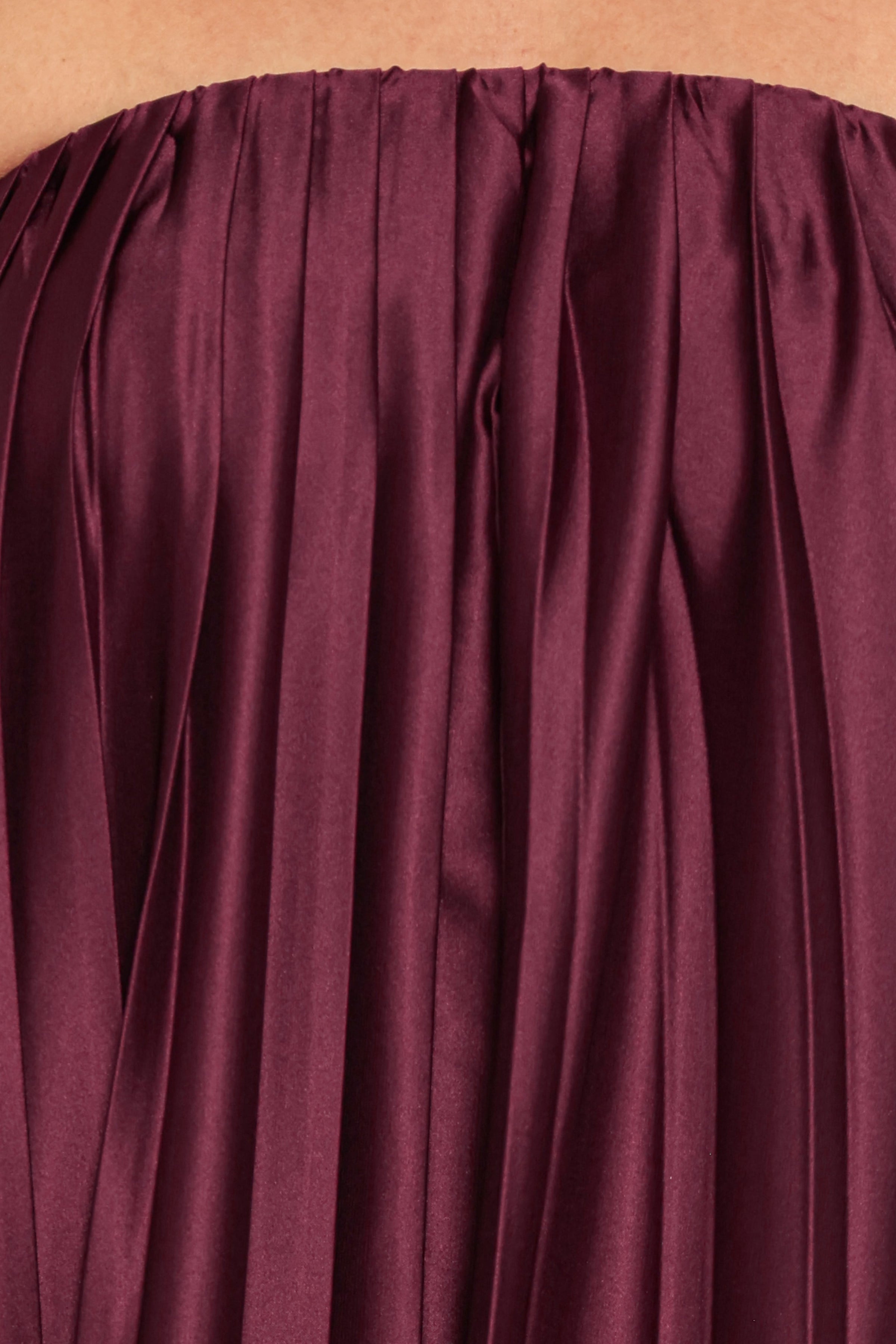 DRESSES Nalania Strapless Maxi Dress - Sangria Red