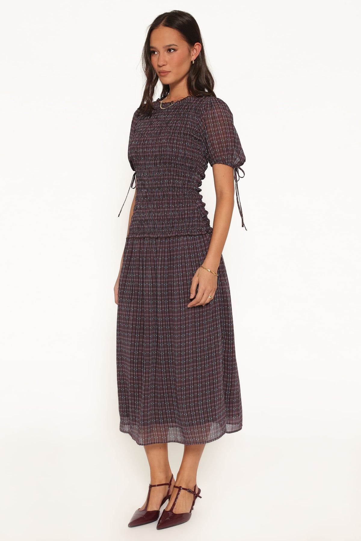 DRESSES Naomi Maxi Dress - Berry Plaid