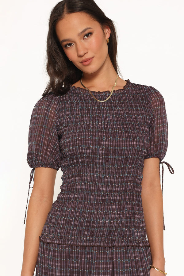 DRESSES Naomi Maxi Dress - Berry Plaid