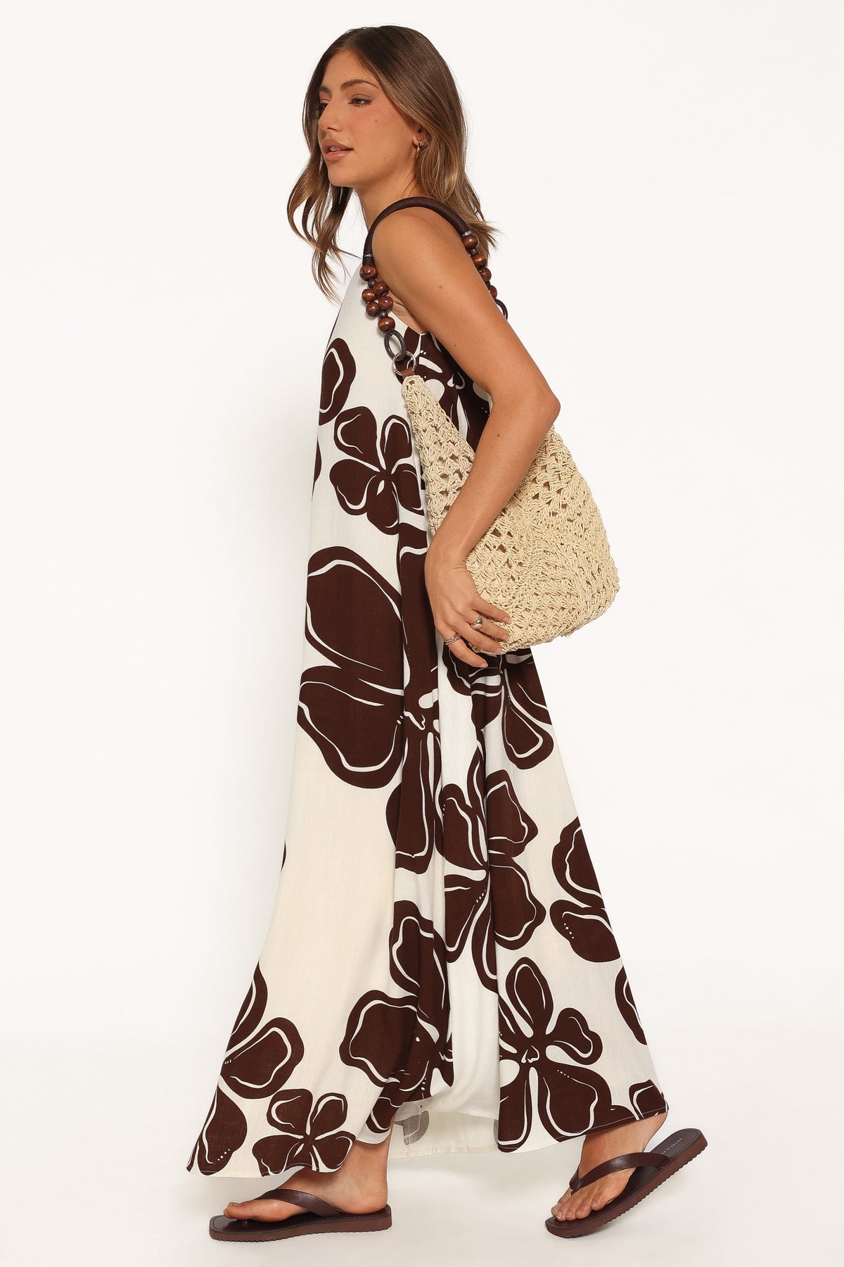 DRESSES Navina Maxi Dress - Brown Floral