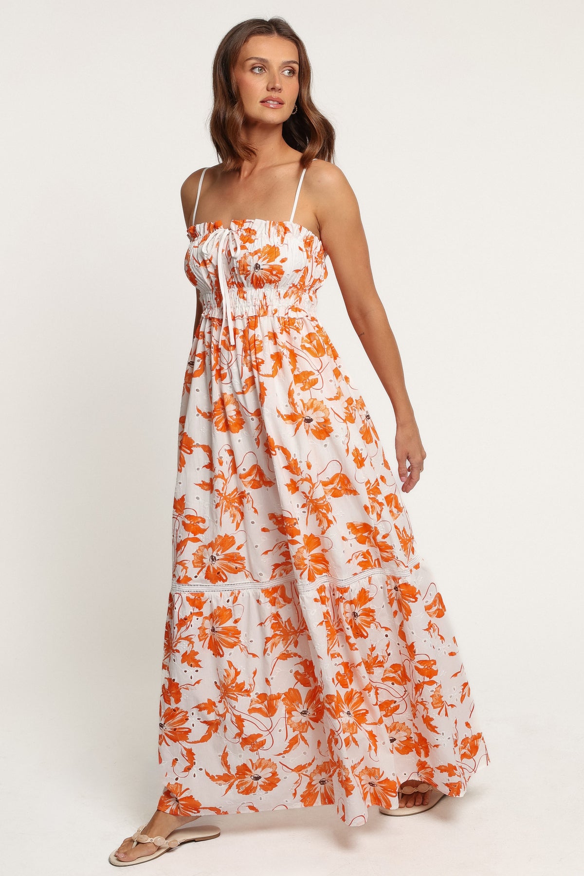 DRESSES Norelle Maxi Dress - Orange Floral