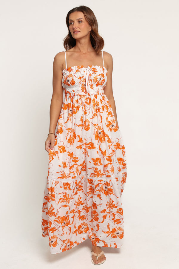 DRESSES Norelle Maxi Dress - Orange Floral