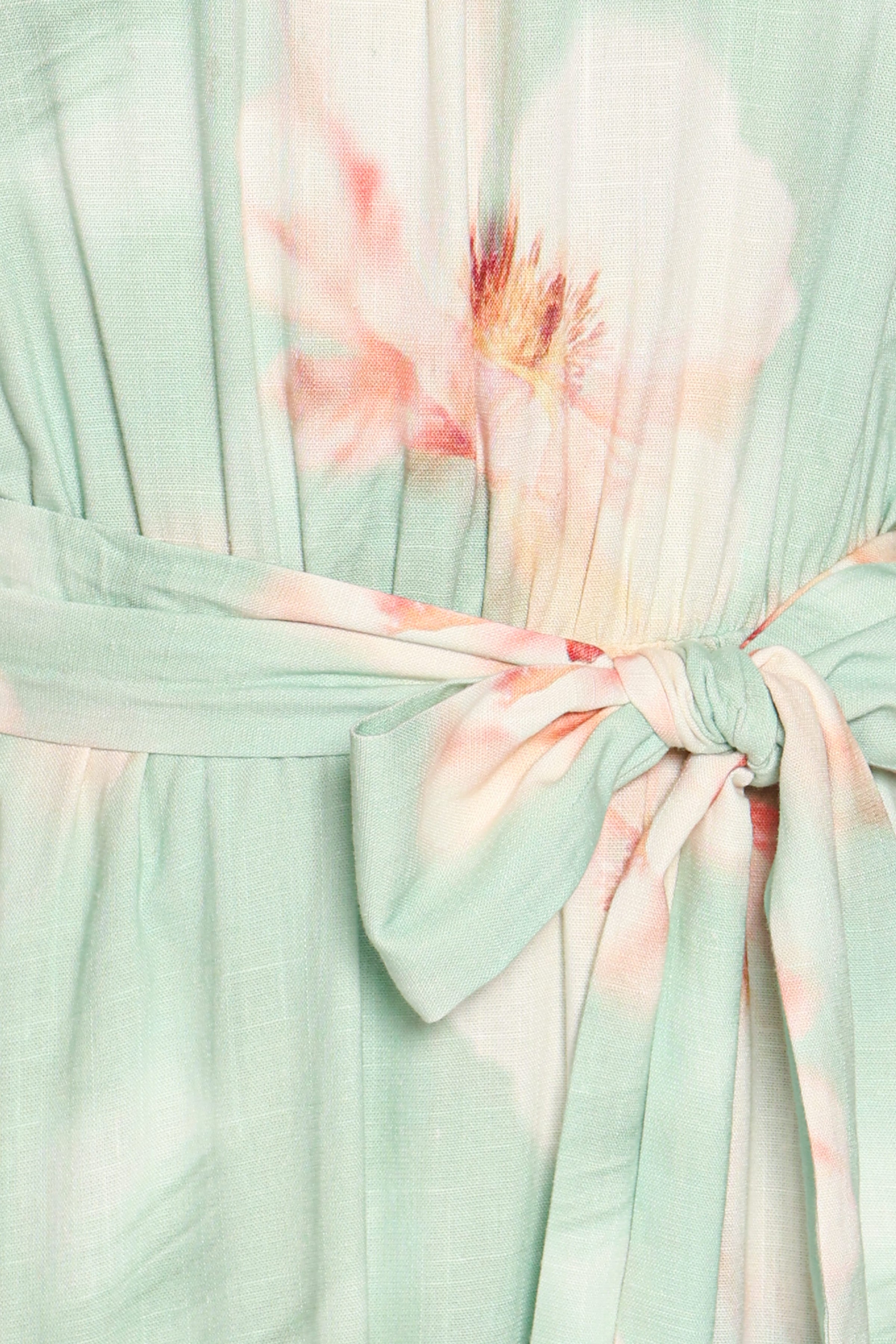 DRESSES Nori Off Shoulder Maxi Dress - Jade Green Blurred Floral
