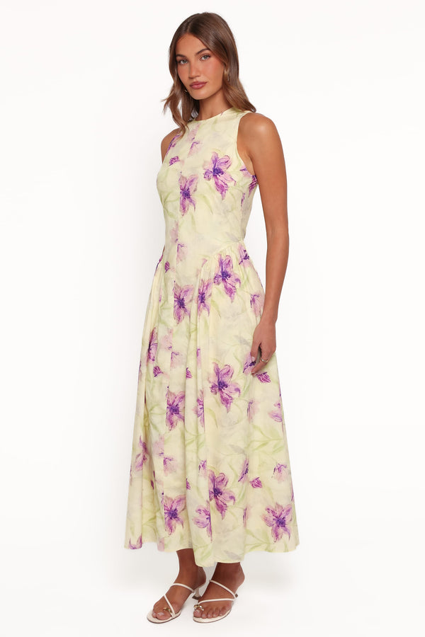 DRESSES Norlina Midi Dress - Green Floral