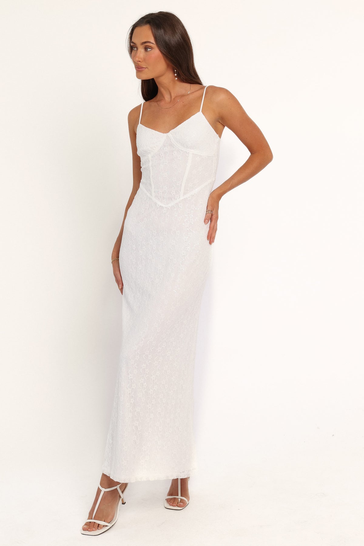 DRESSES Oakyn Lace Maxi Dress - Cream