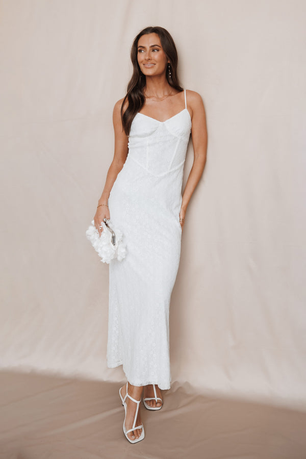 DRESSES Oakyn Lace Maxi Dress - Cream