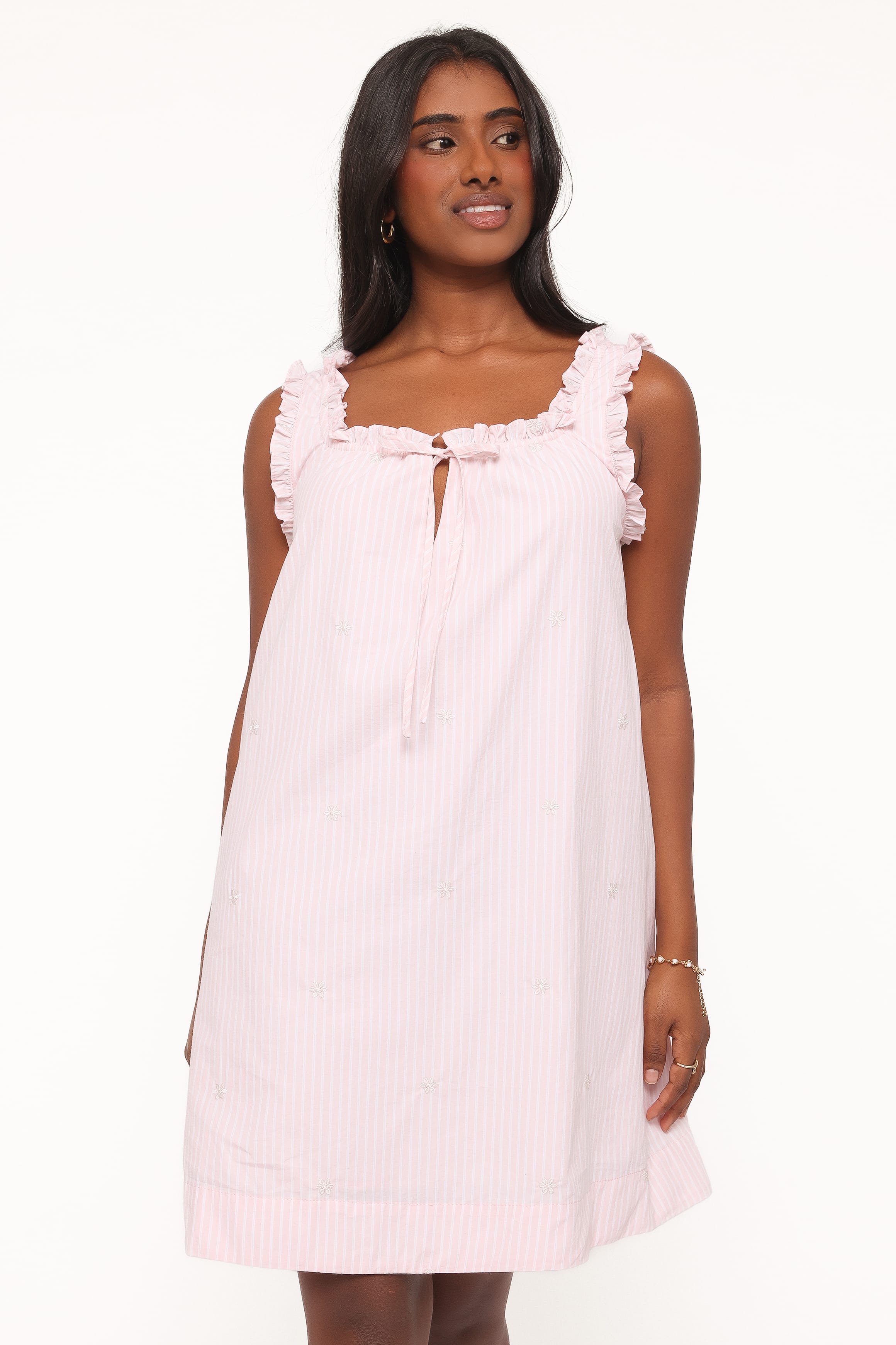 DRESSES Olivienne Mini Dress - Pink Stripe