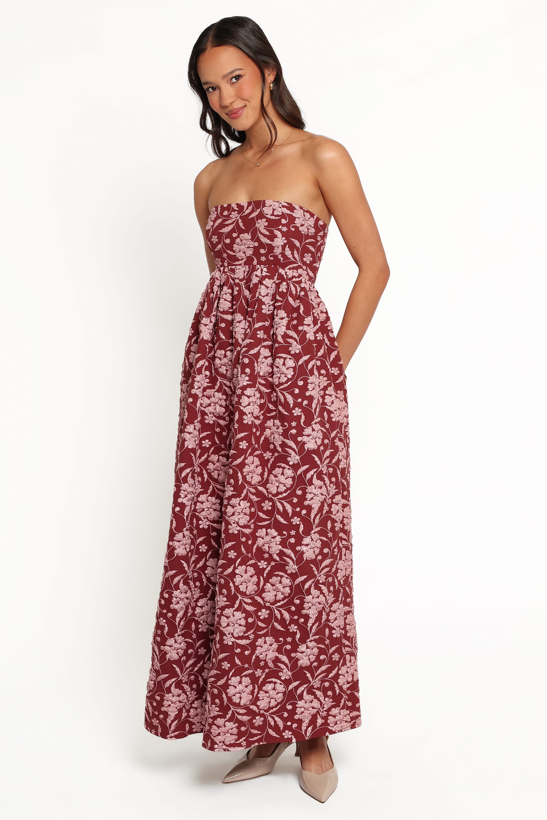 DRESSES Orabella Maxi Dress - Red Floral