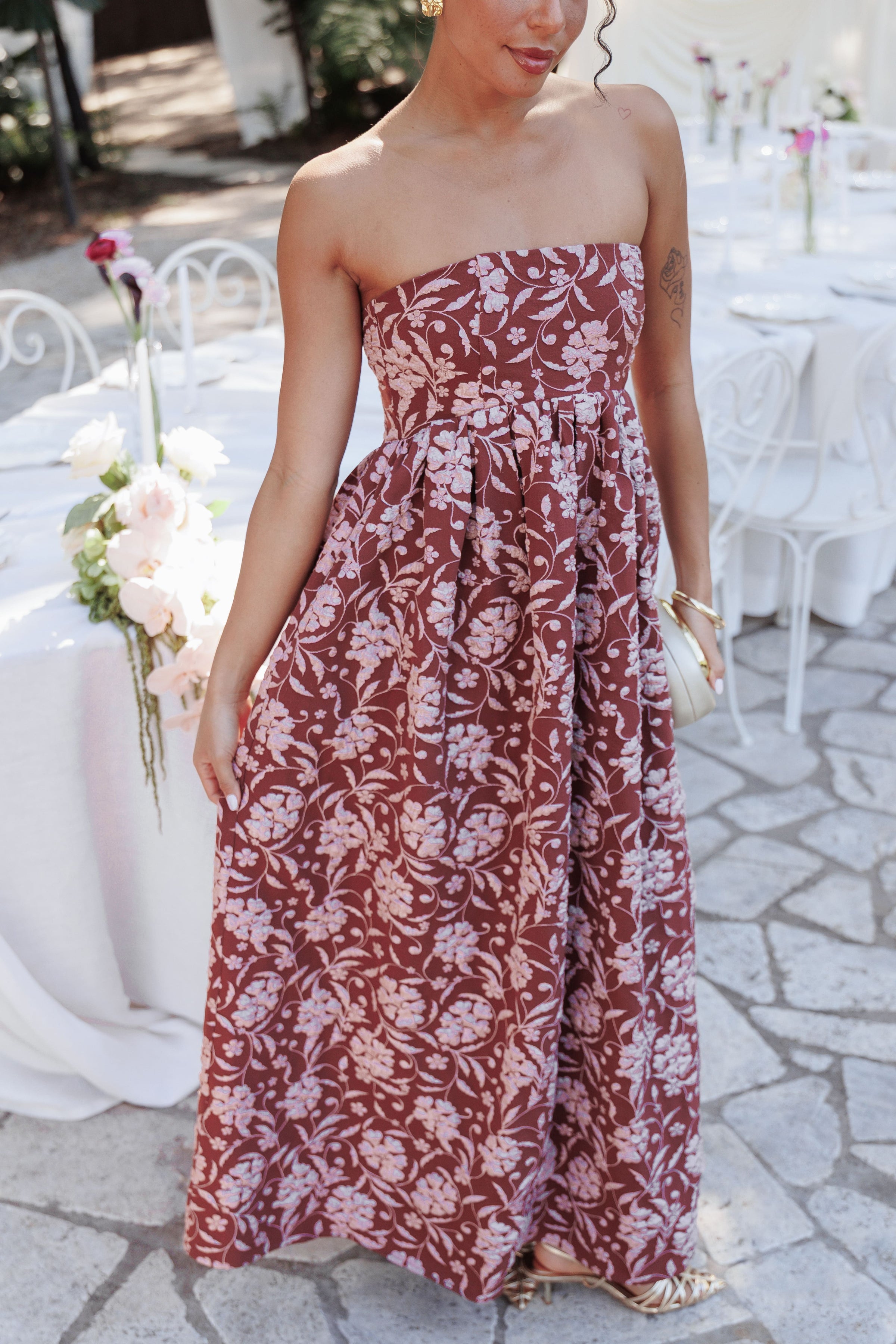 DRESSES Orabella Maxi Dress - Red Floral