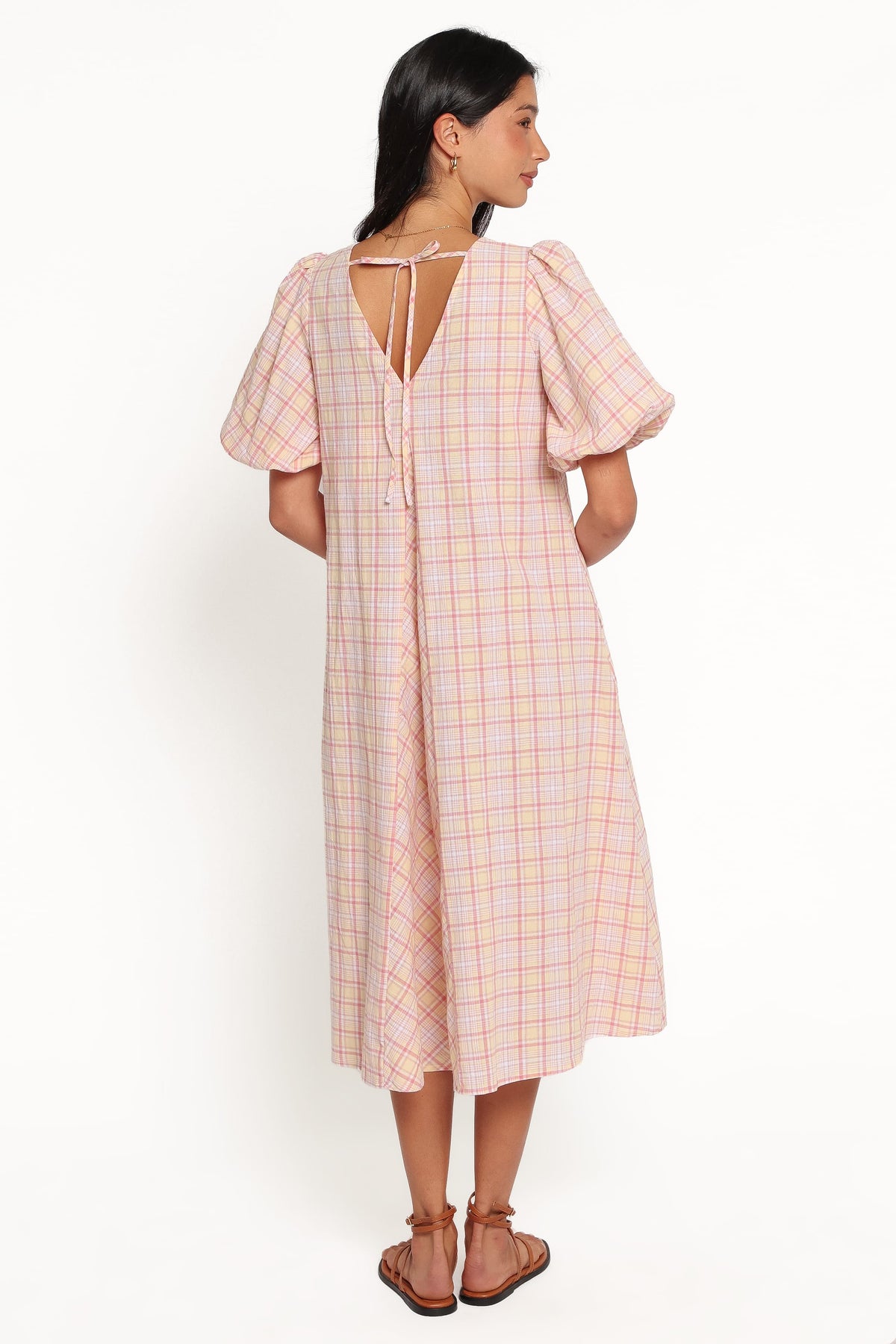 DRESSES Patton Midi Dress - Butter Yellow Gingham