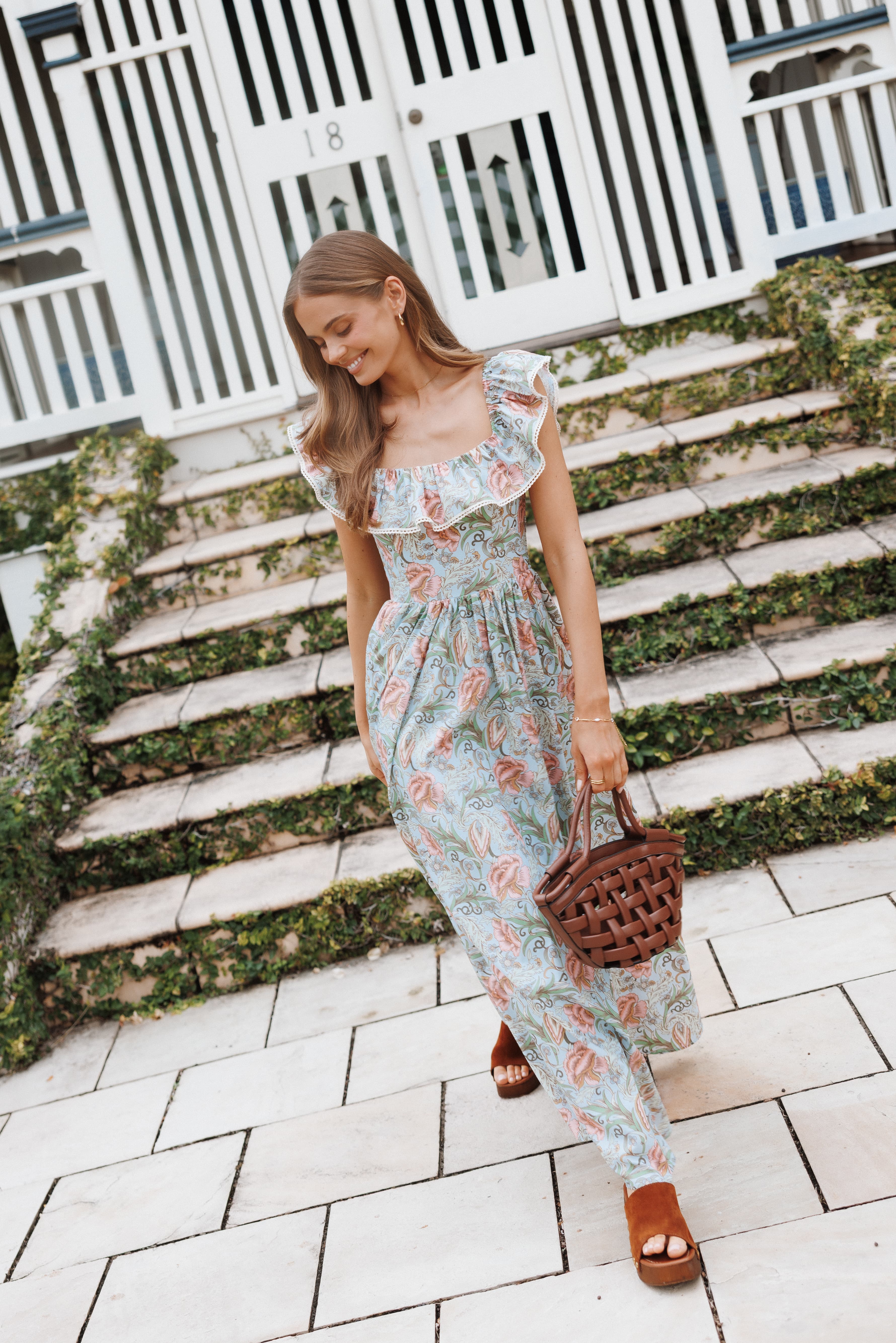 DRESSES Pavani Maxi Dress - Blue Tapestry Floral