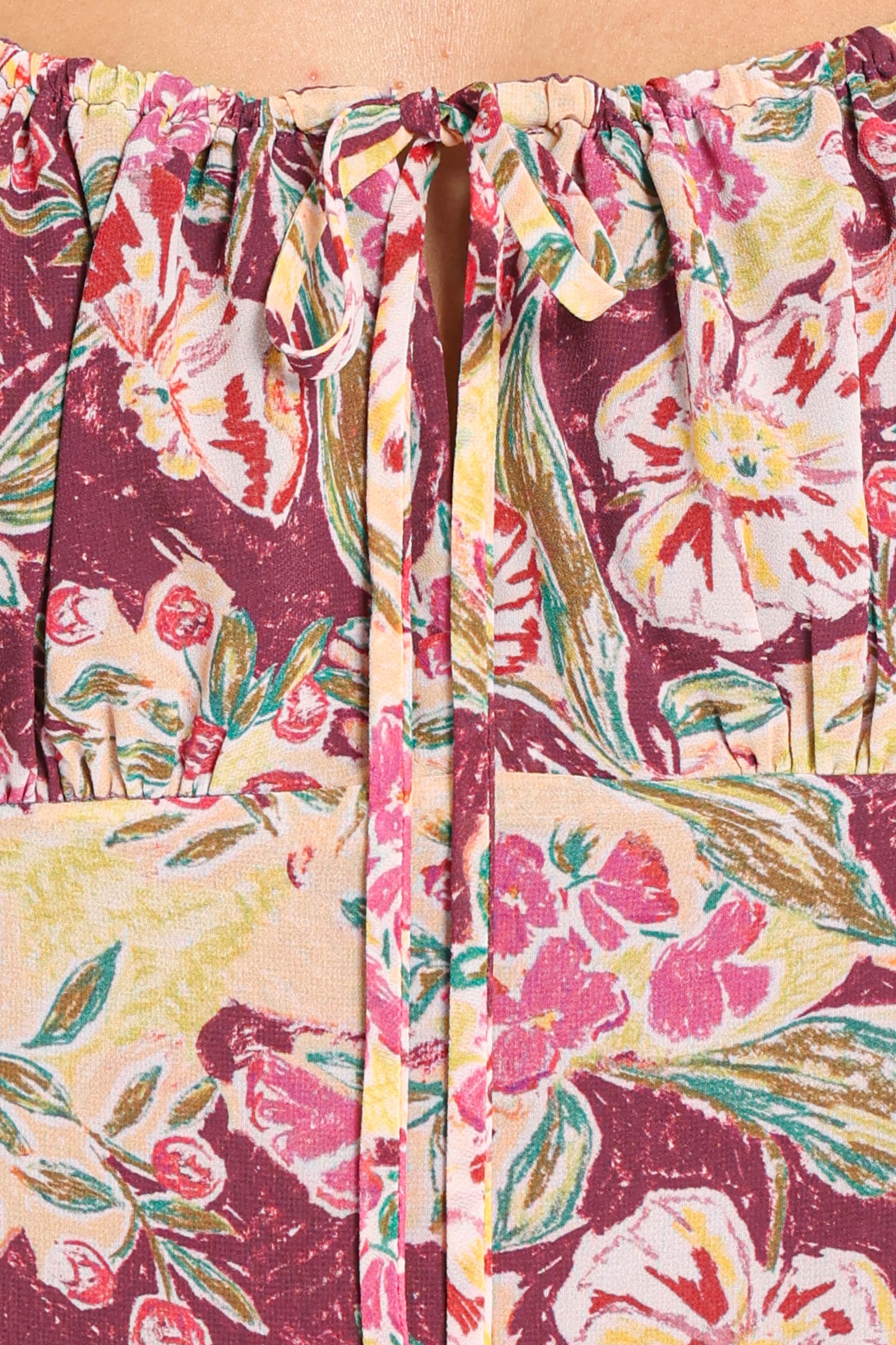 DRESSES Rosalia Chiffon Mini Dress - Purple Floral