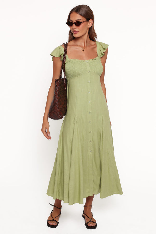 DRESSES Ryleigh Midi Dress - Green