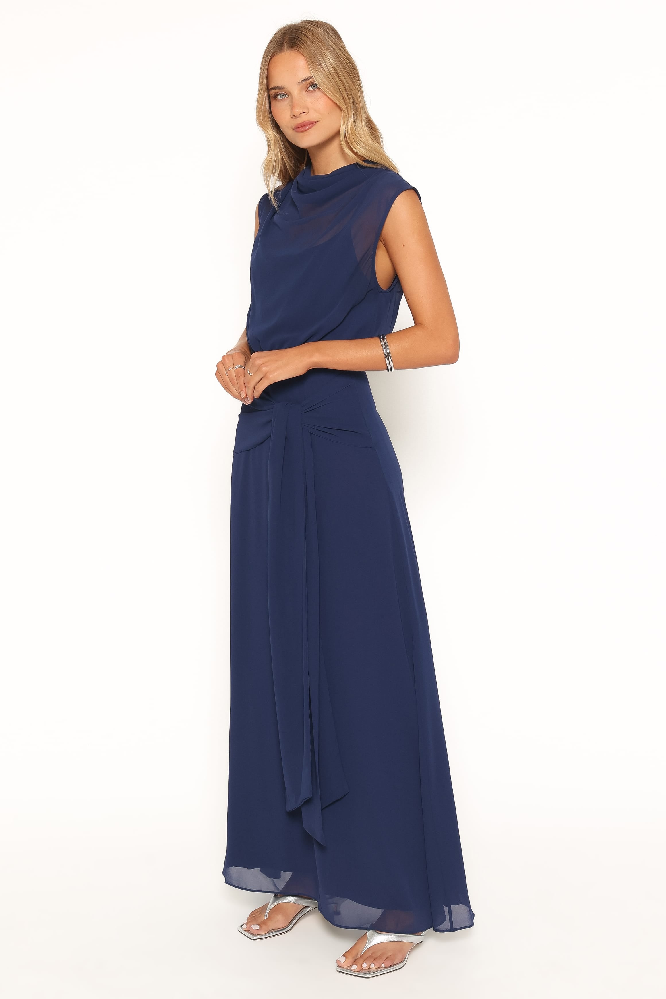 DRESSES Sakura Midi Dress - Navy