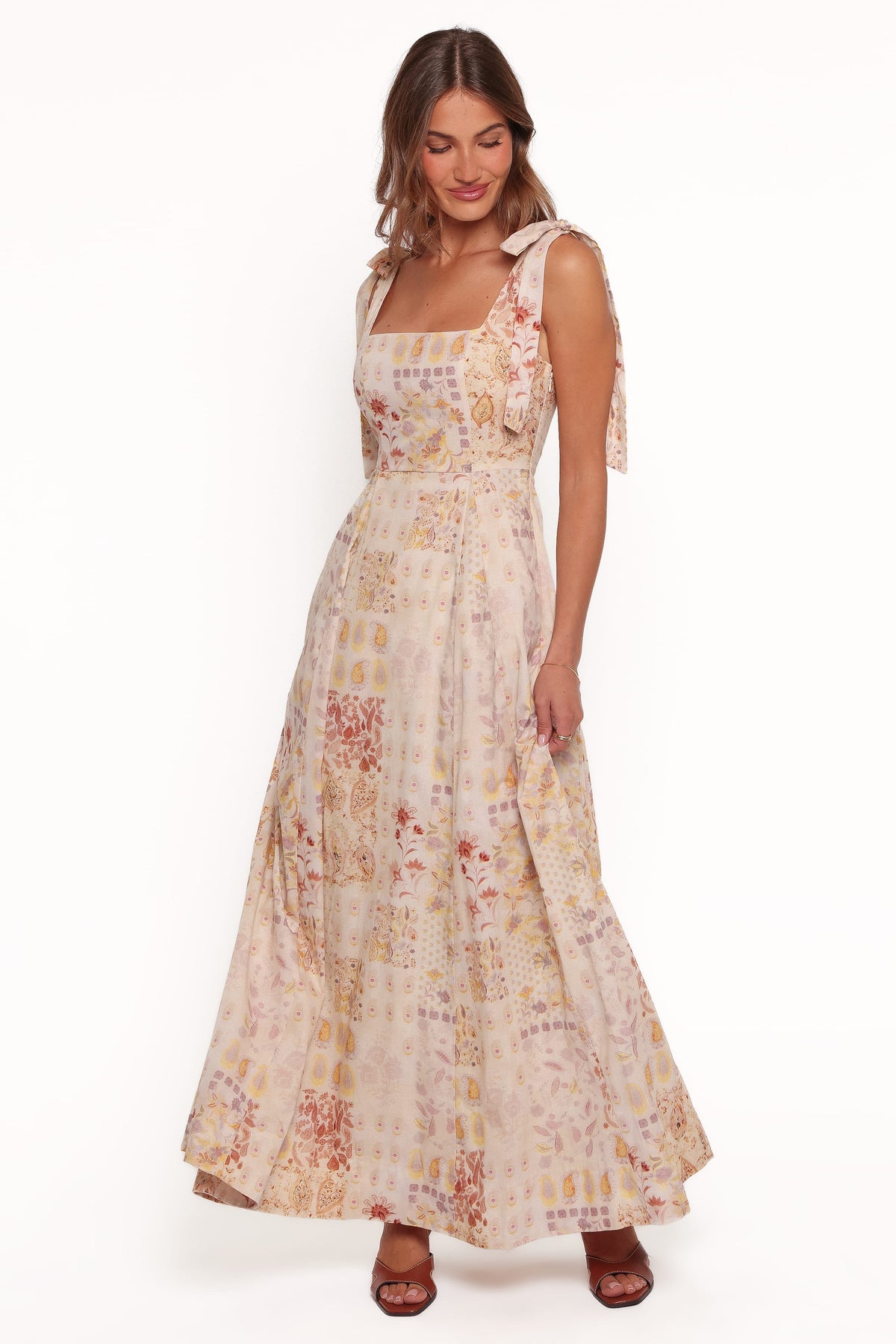 DRESSES Salma Maxi Dress - Cream Paisley