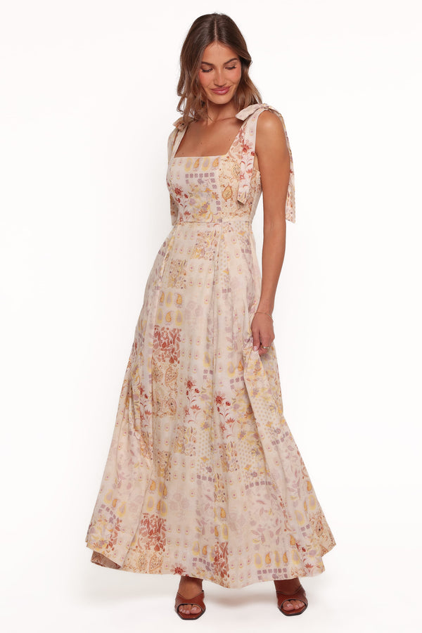 DRESSES Salma Maxi Dress - Cream Paisley