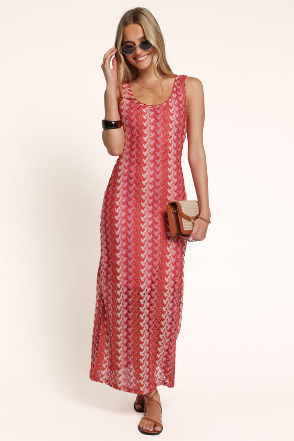 DRESSES Sommer Midi Dress - Red Multi