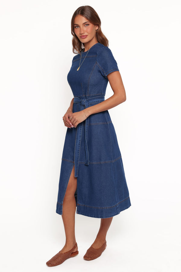 DRESSES Sweeny Midi Dress - Dark Denim