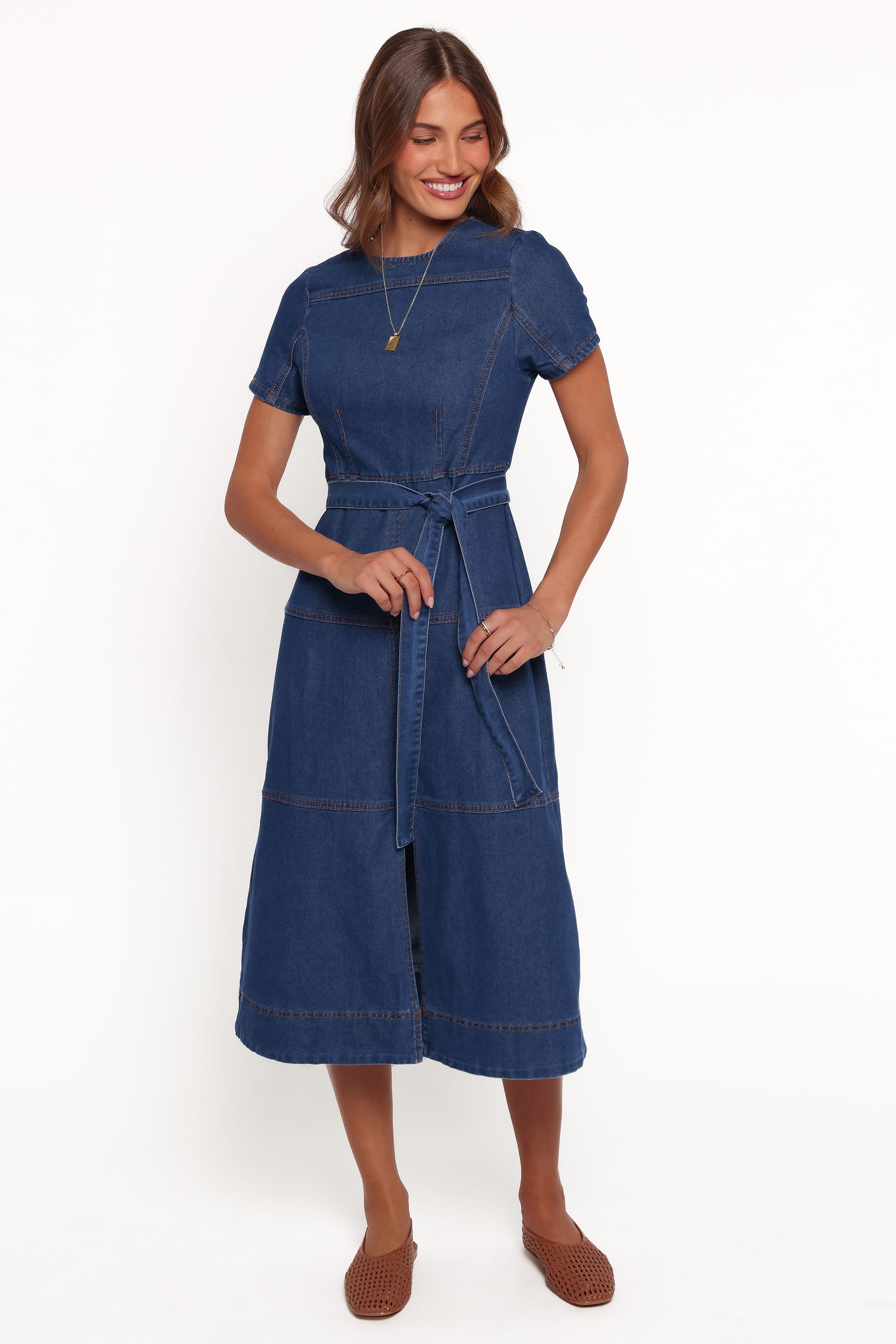 DRESSES Sweeny Midi Dress - Dark Denim