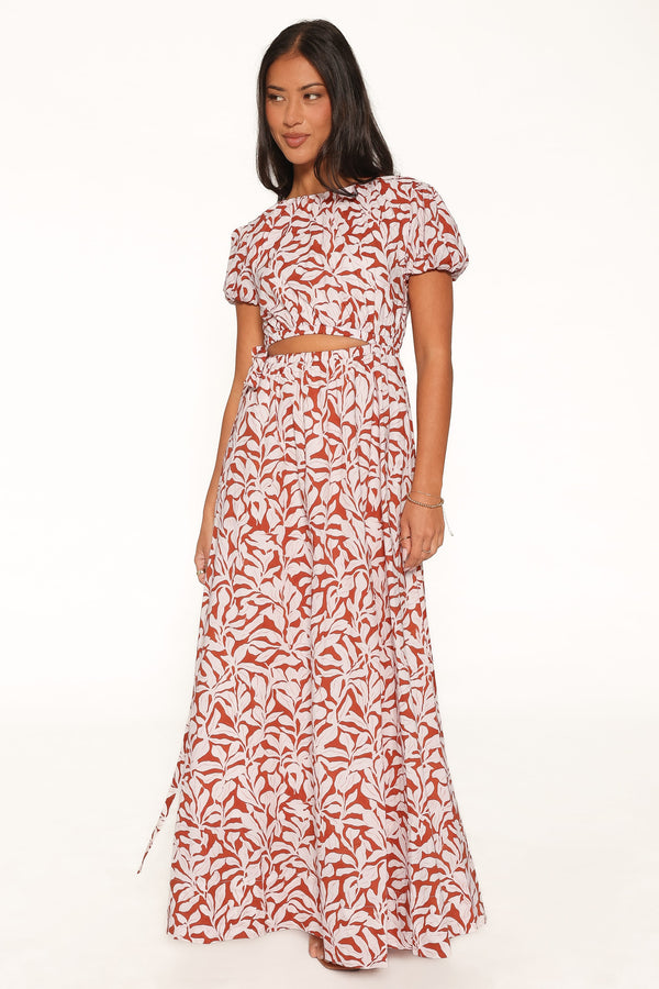 DRESSES Toria Maxi Dress - Red Floral