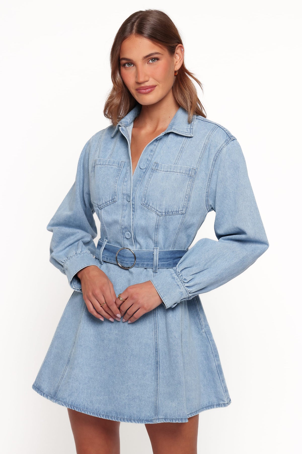 DRESSES Tuscan Mini Dress - Blue Denim
