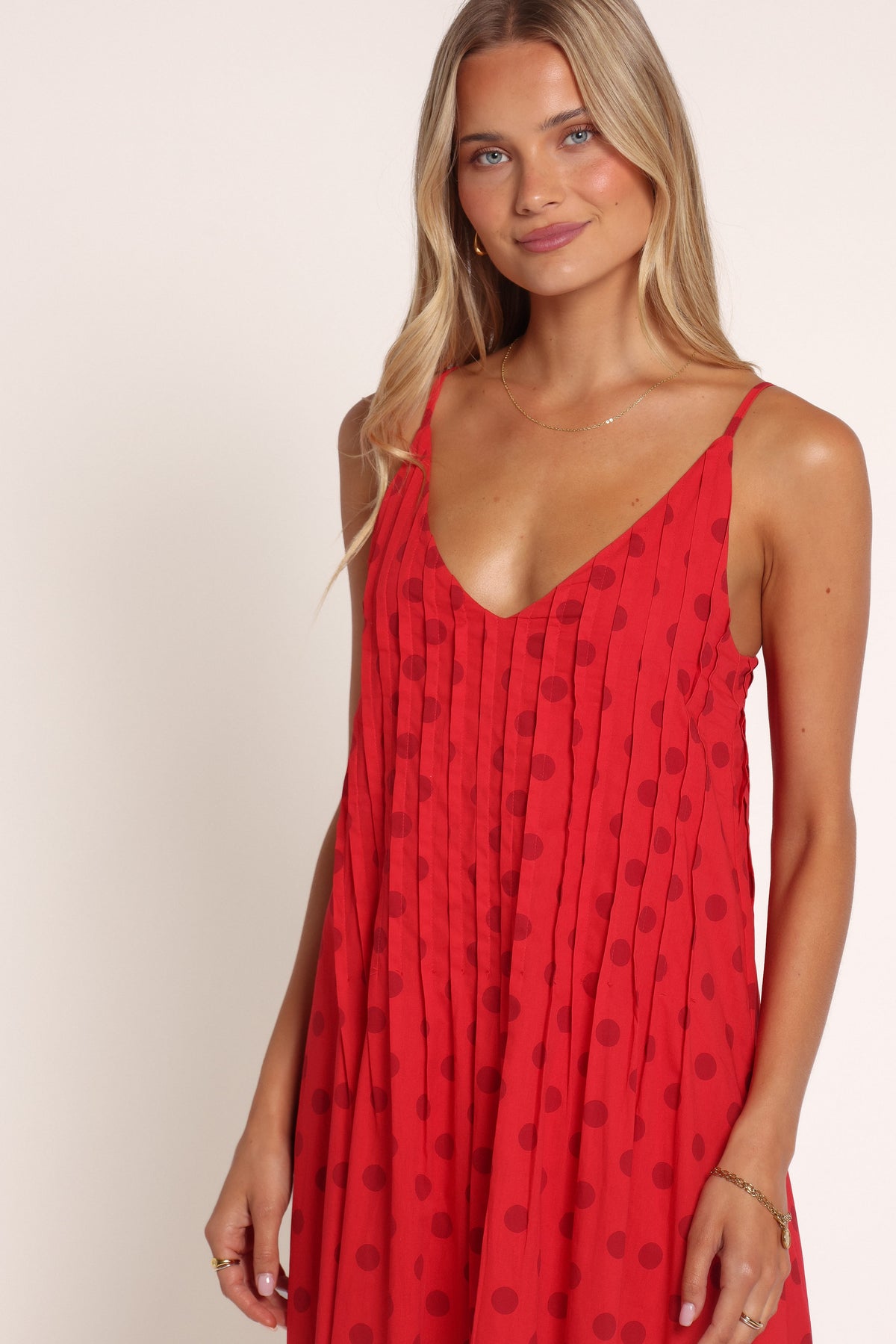 DRESSES Valeska Maxi Dress - Red Polka Dot
