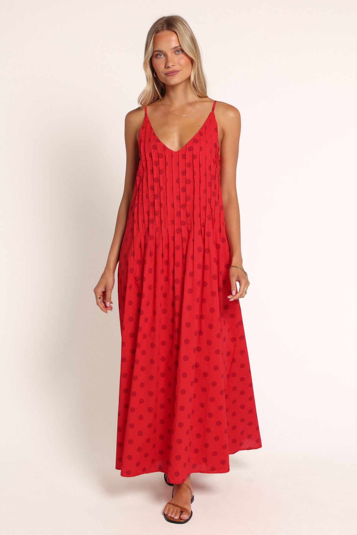 DRESSES Valeska Maxi Dress - Red Polka Dot