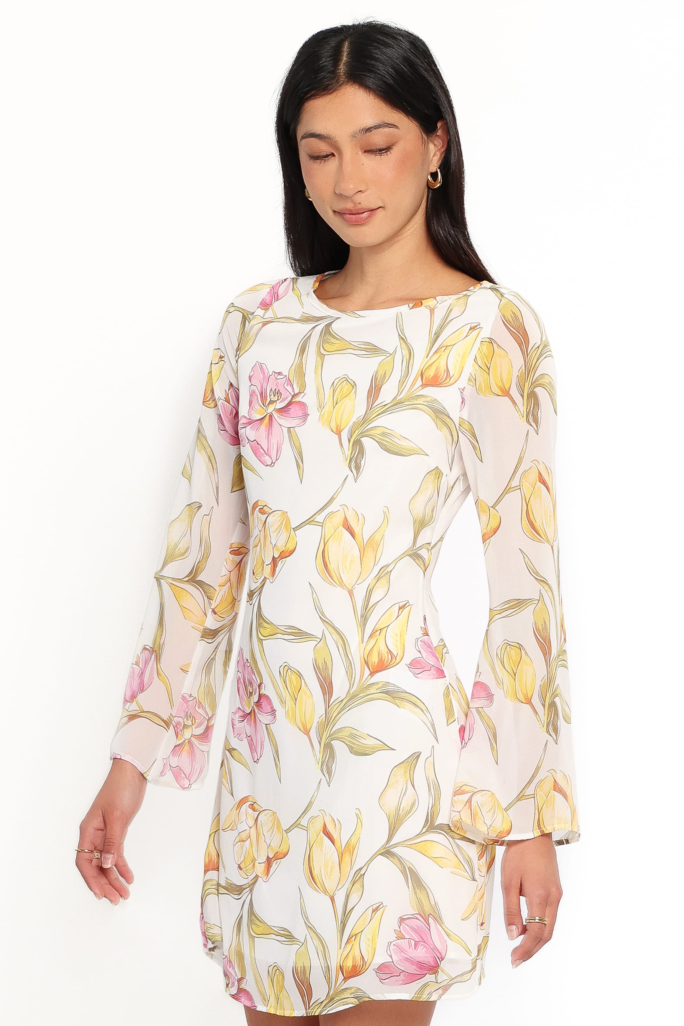 DRESSES Wynona Mini Dress - Yellow Floral