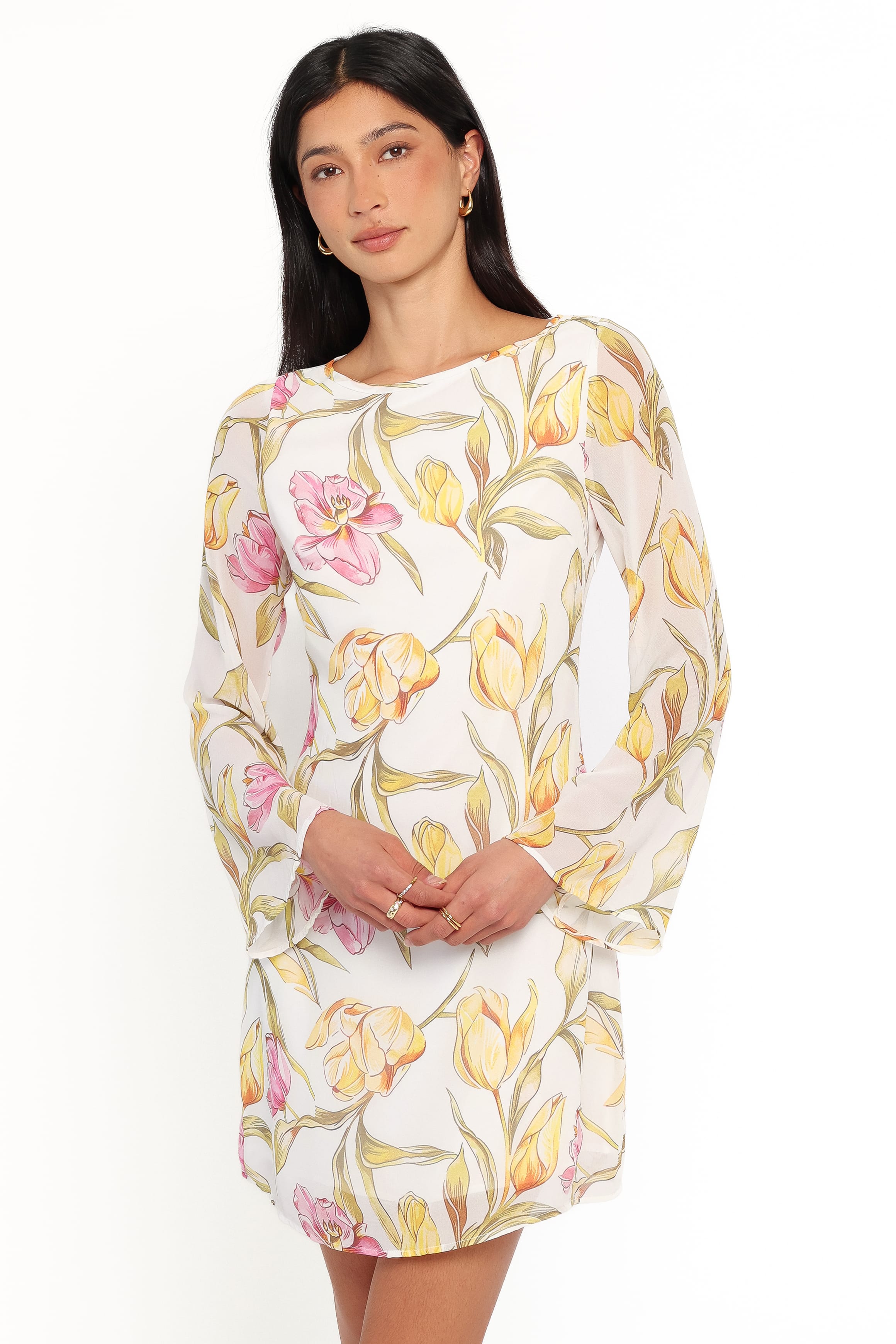 DRESSES Wynona Mini Dress - Yellow Floral