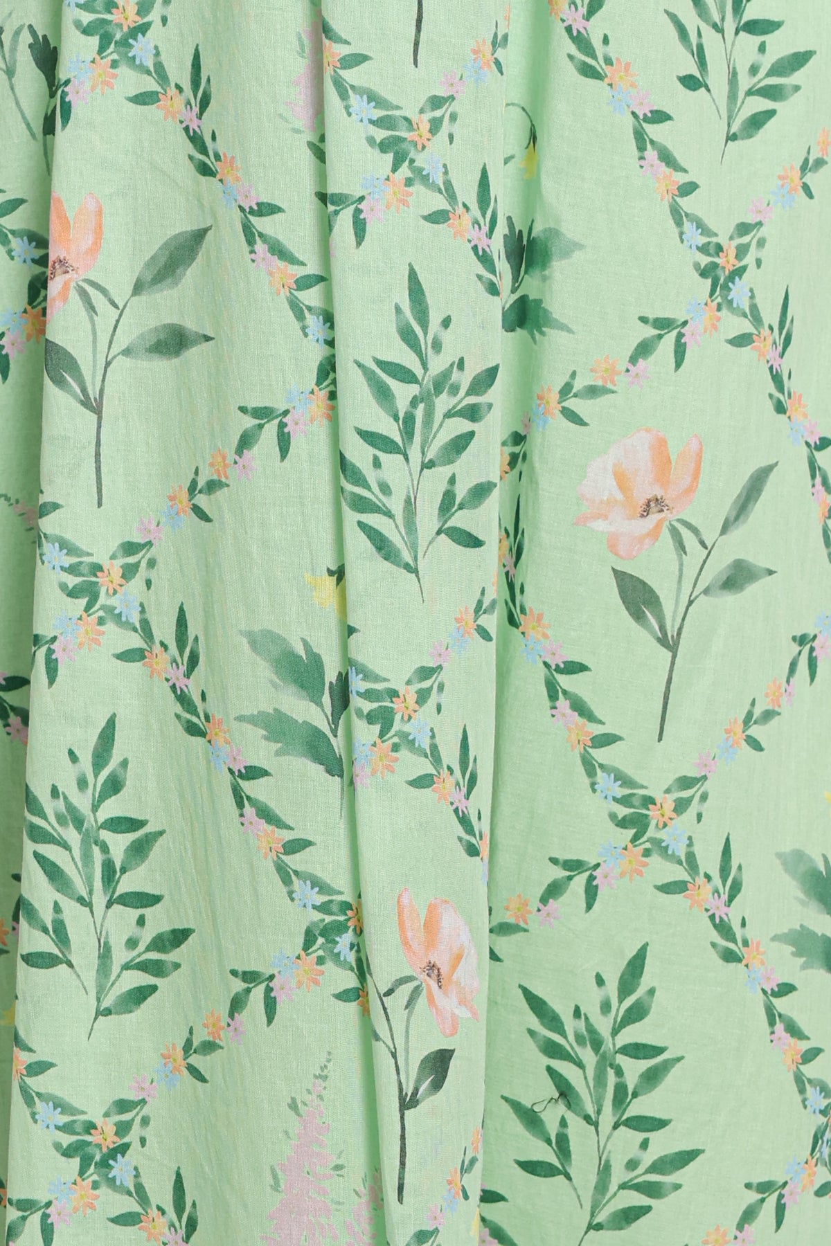 DRESSES Yamina Midi Dress - Green Botanical Floral