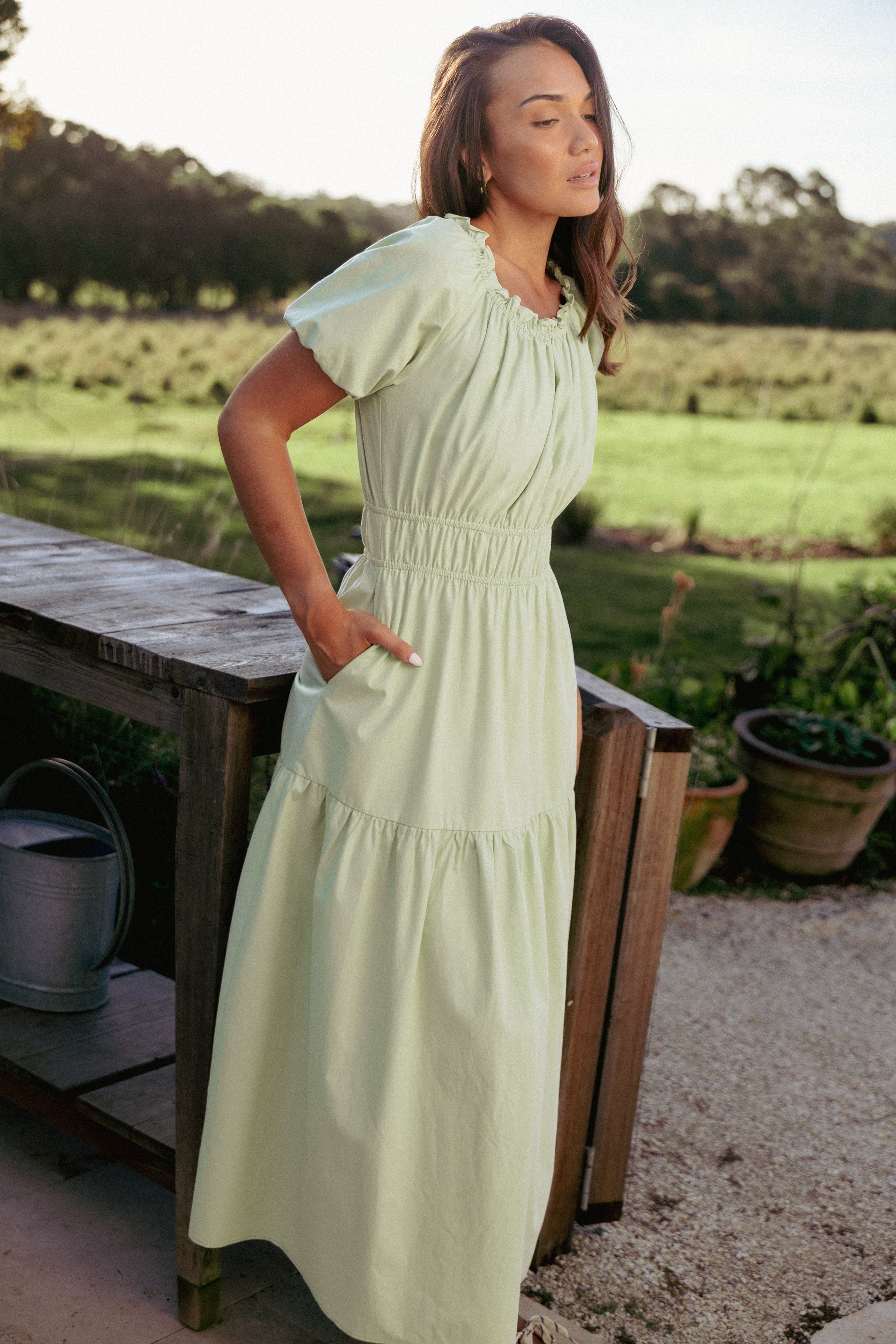 DRESSES Zarline Maxi Dress - Sage Green