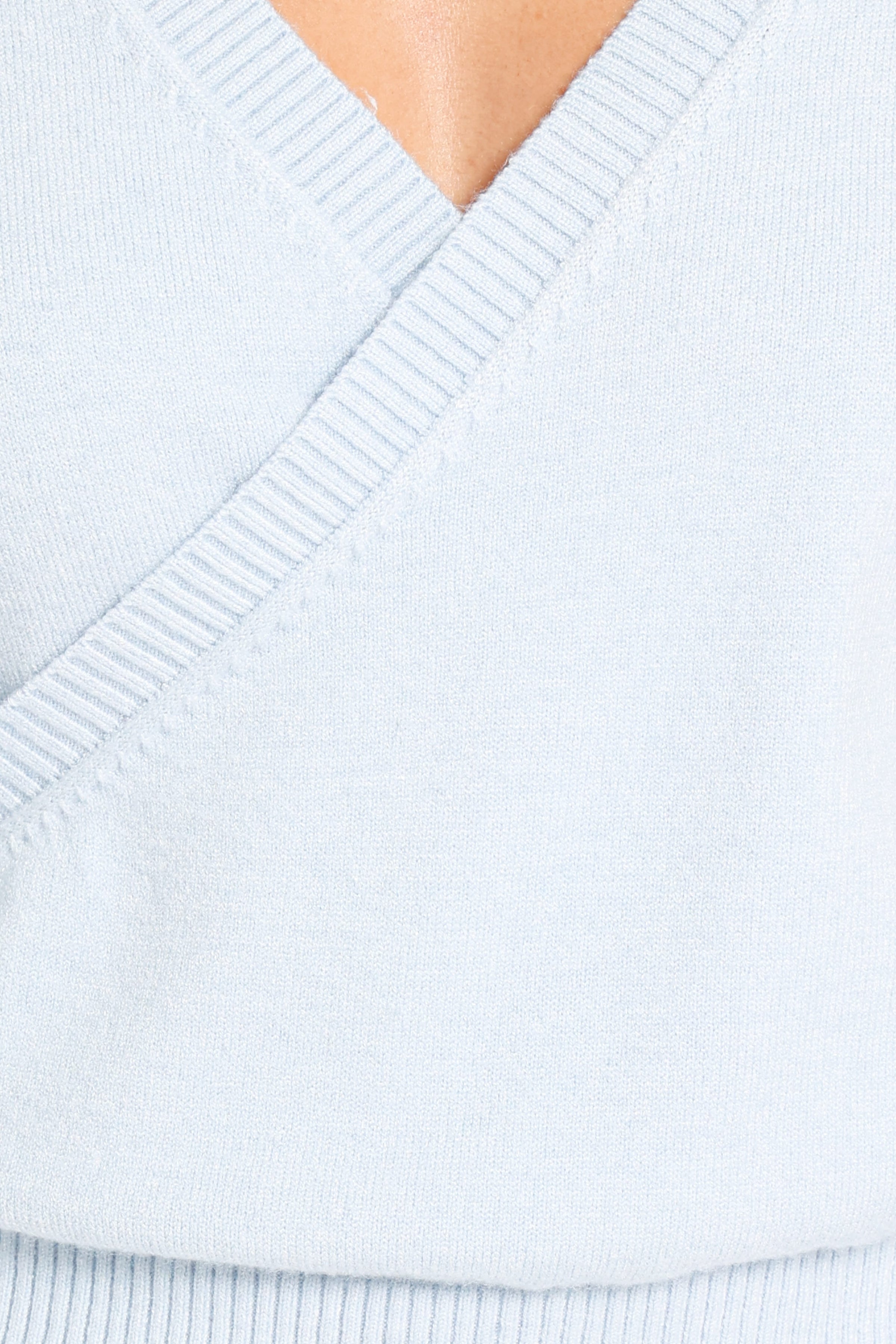 KNITWEAR Benny Wrap Cardigan - Baby Blue