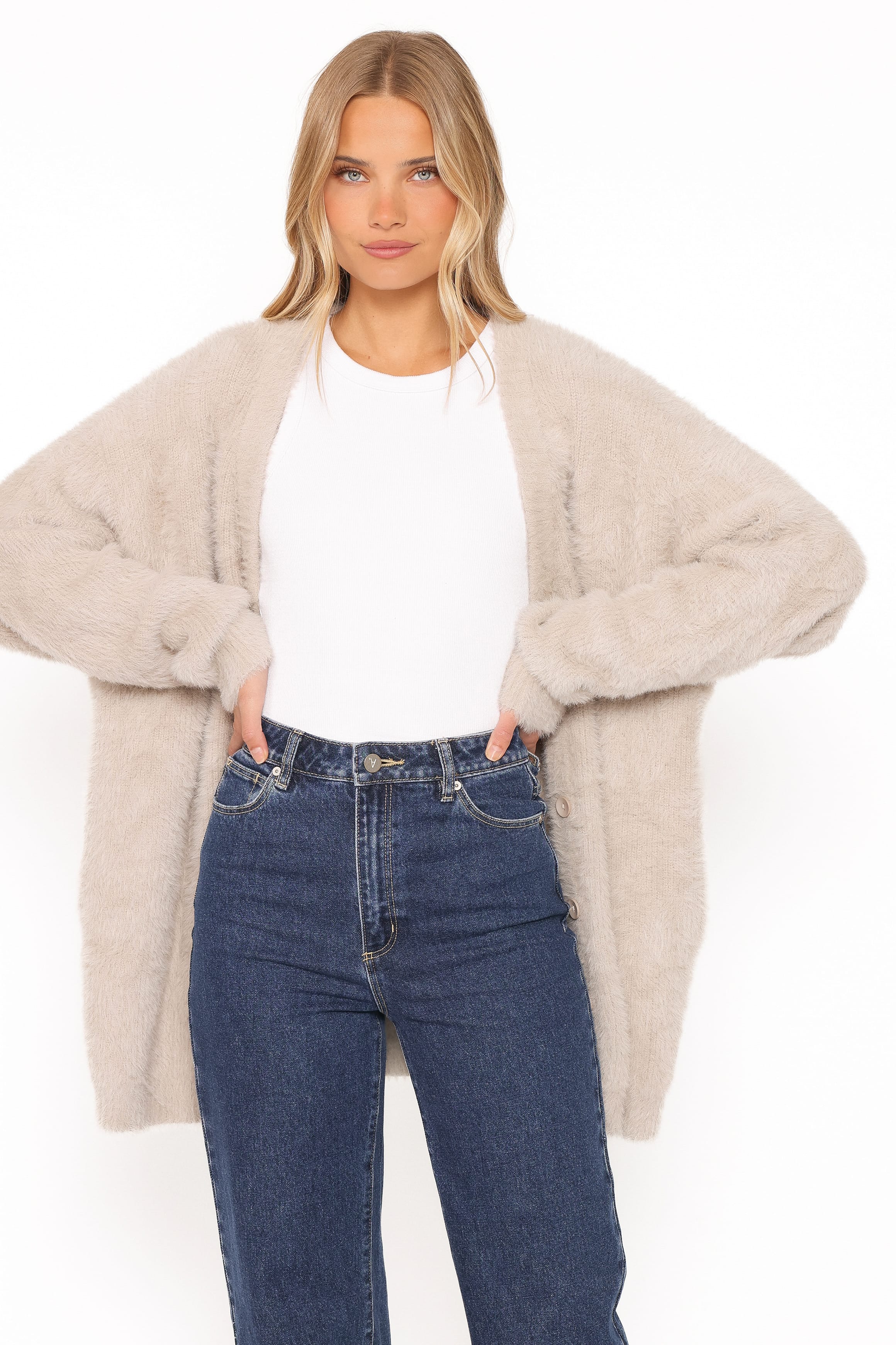 KNITWEAR Saoirse Oversized Cardigan - Camel