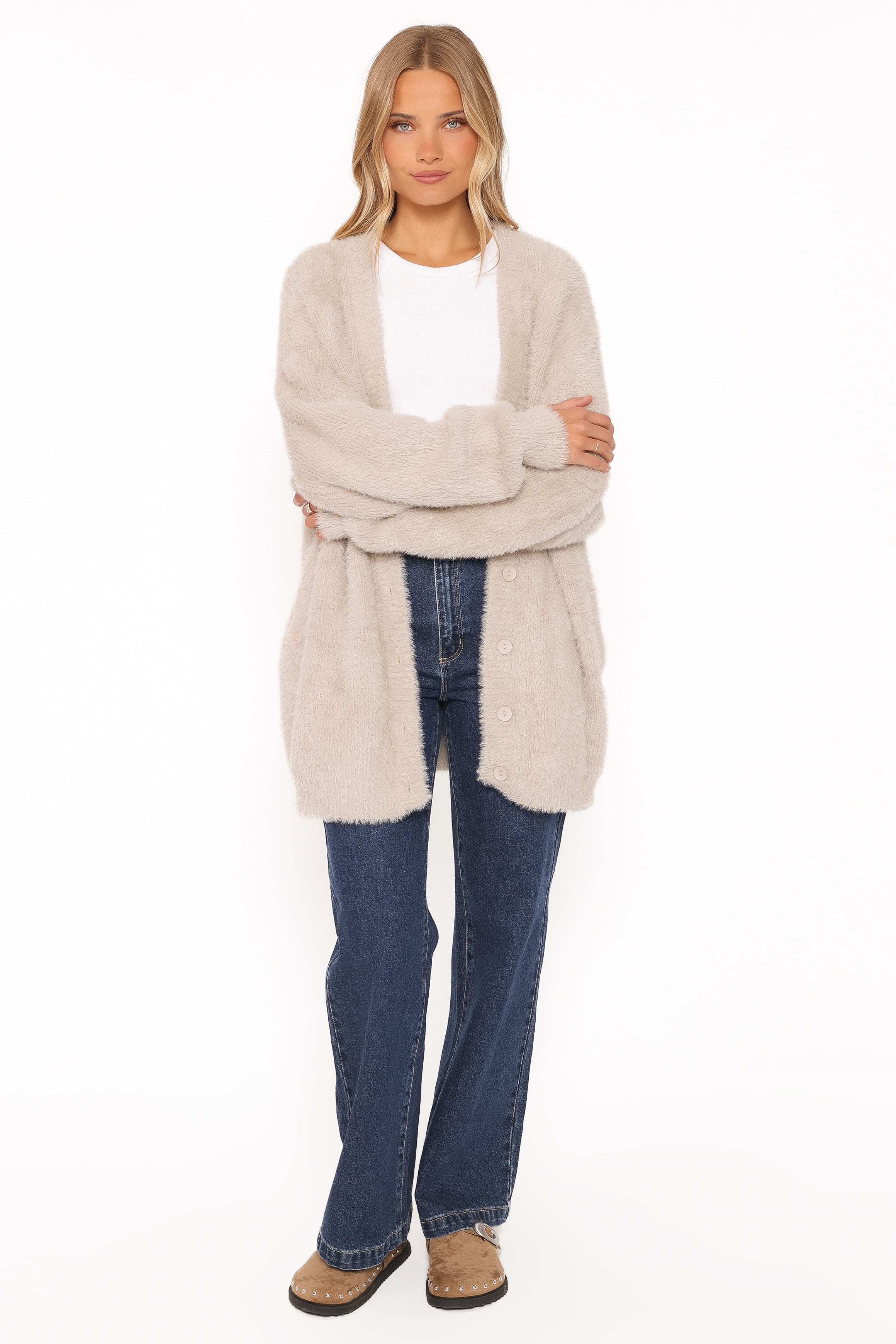 KNITWEAR Saoirse Oversized Cardigan - Camel