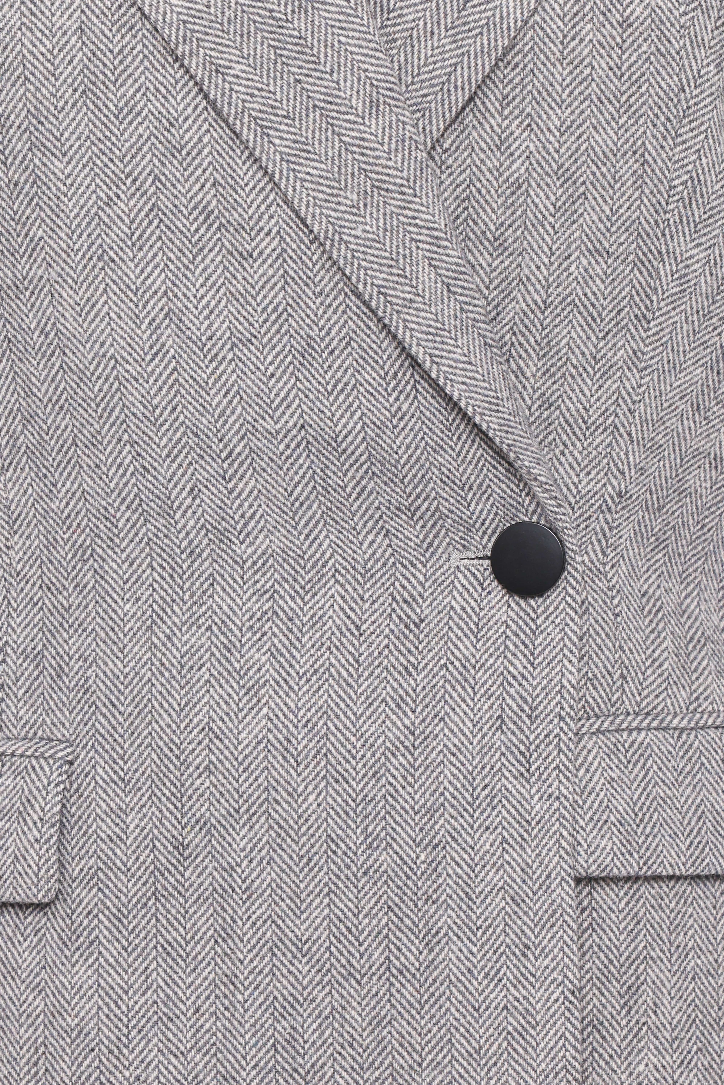 OUTERWEAR Brookes Double Breasted Blazer - Grey Houndstooth