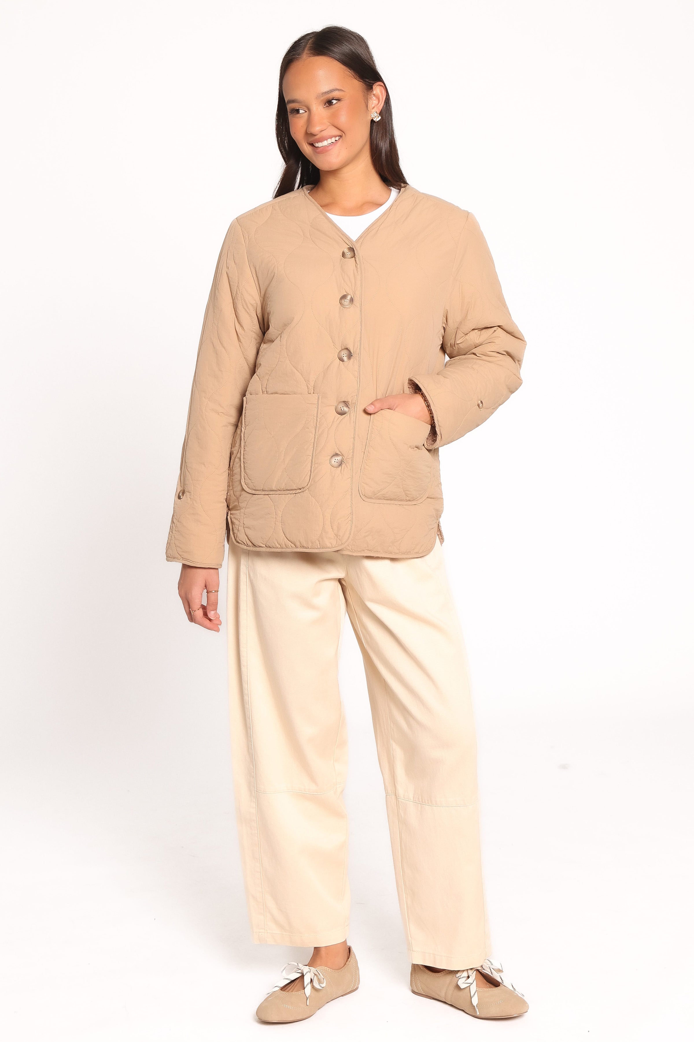 OUTERWEAR Denver Reversible Puffer Jacket - Camel