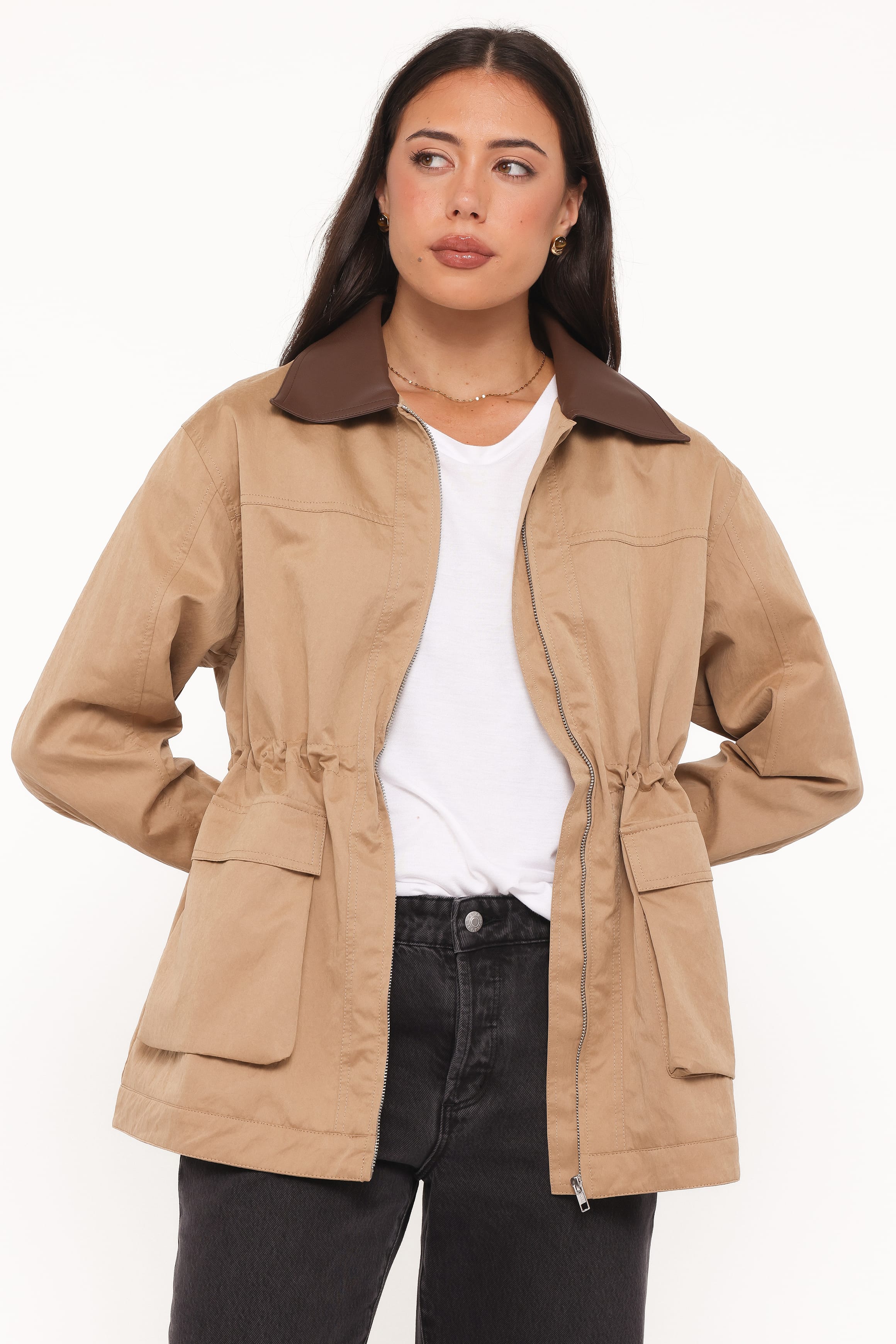 OUTERWEAR Marissa Anorak Jacket - Khaki