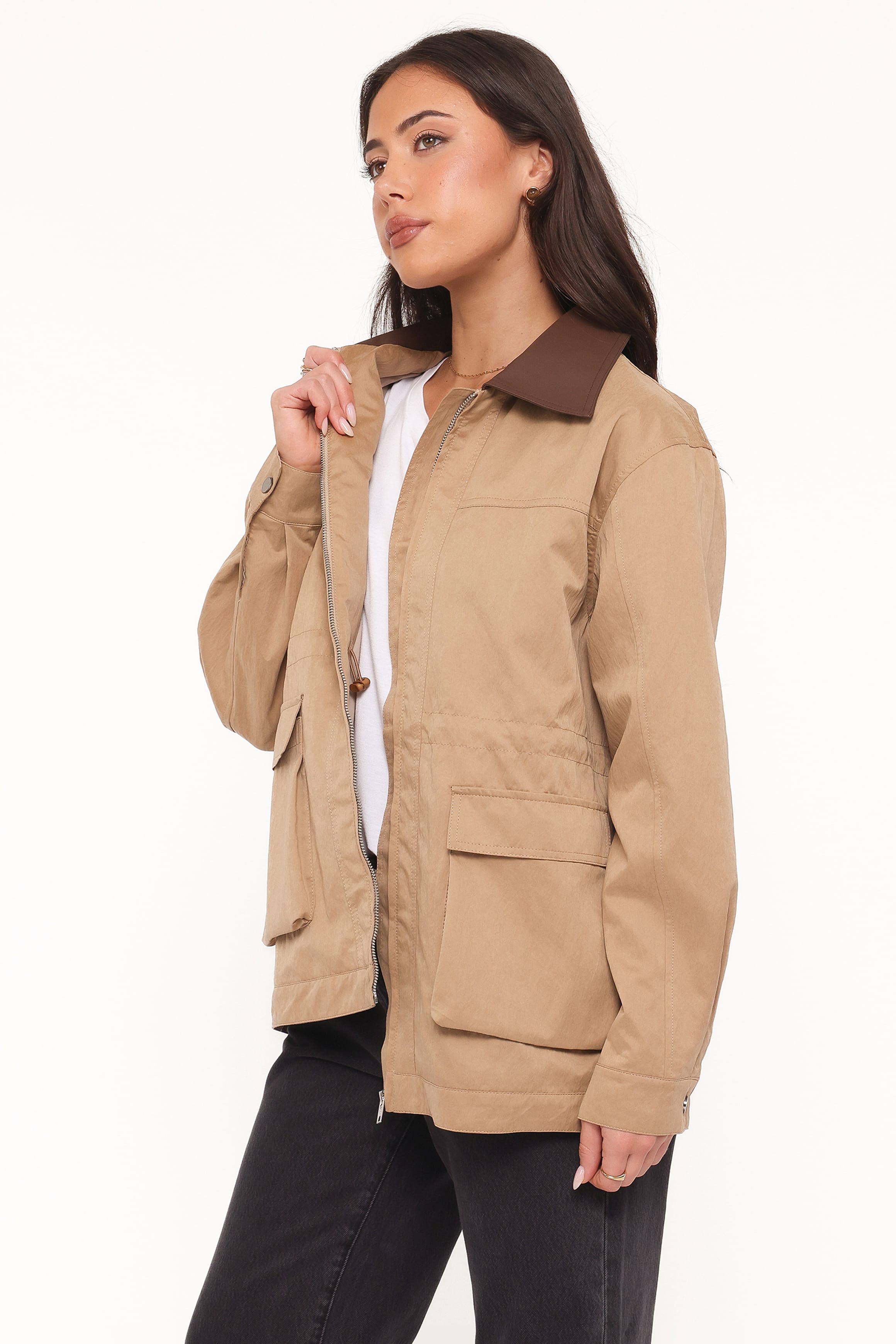 OUTERWEAR Marissa Anorak Jacket - Khaki
