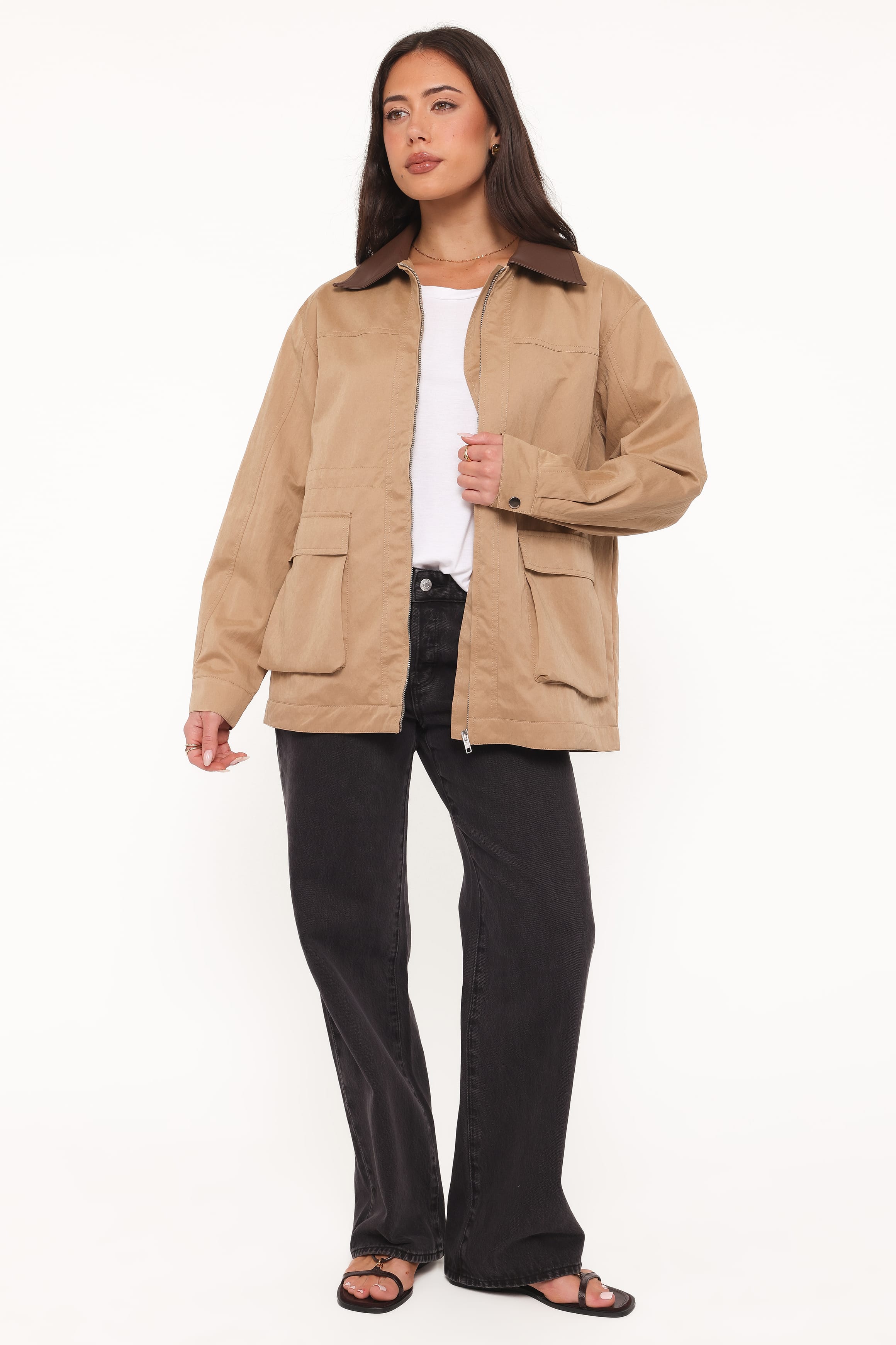 OUTERWEAR Marissa Anorak Jacket - Khaki