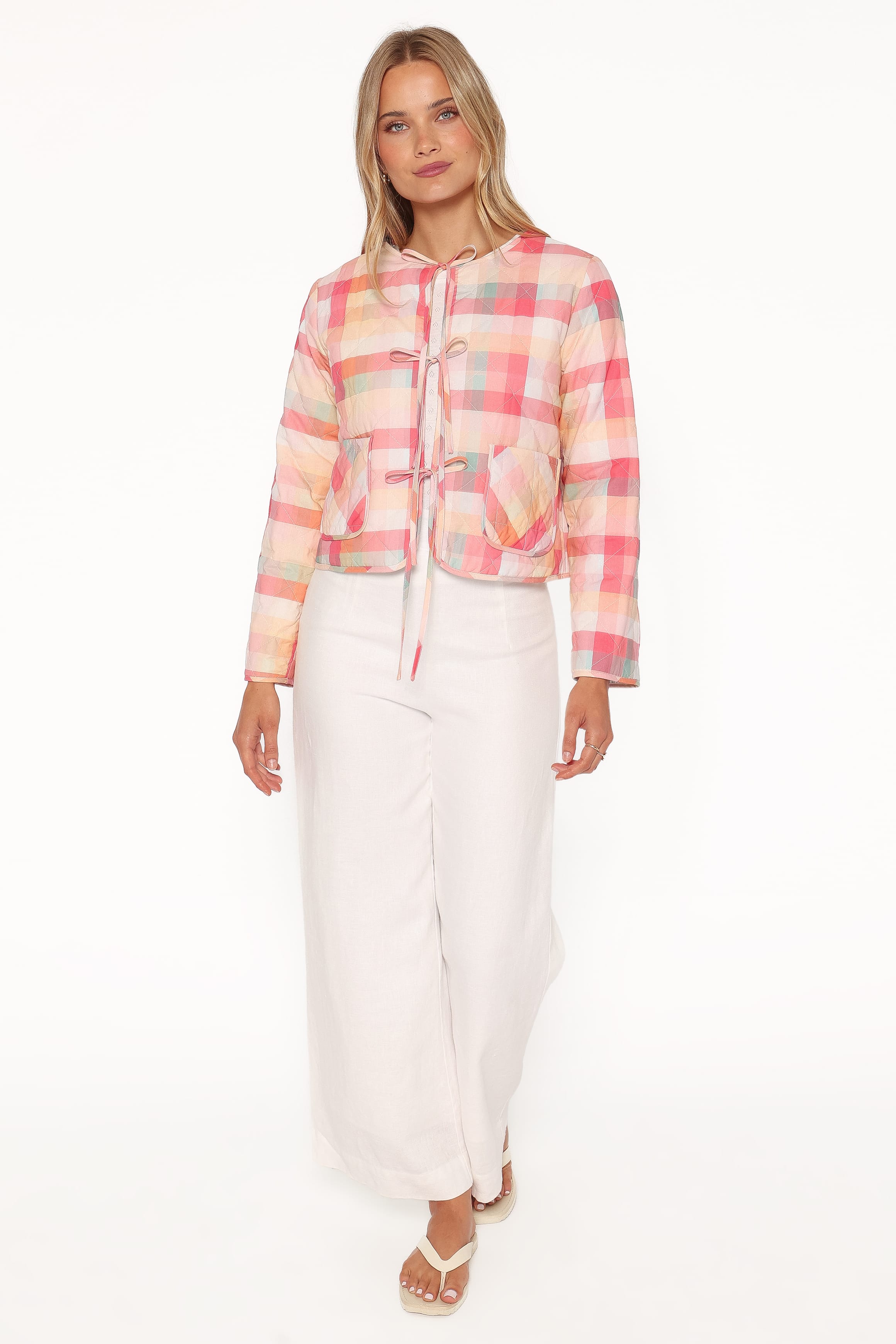 OUTERWEAR Percy Reversible Quilted Jacket - Blue Garden Stripe