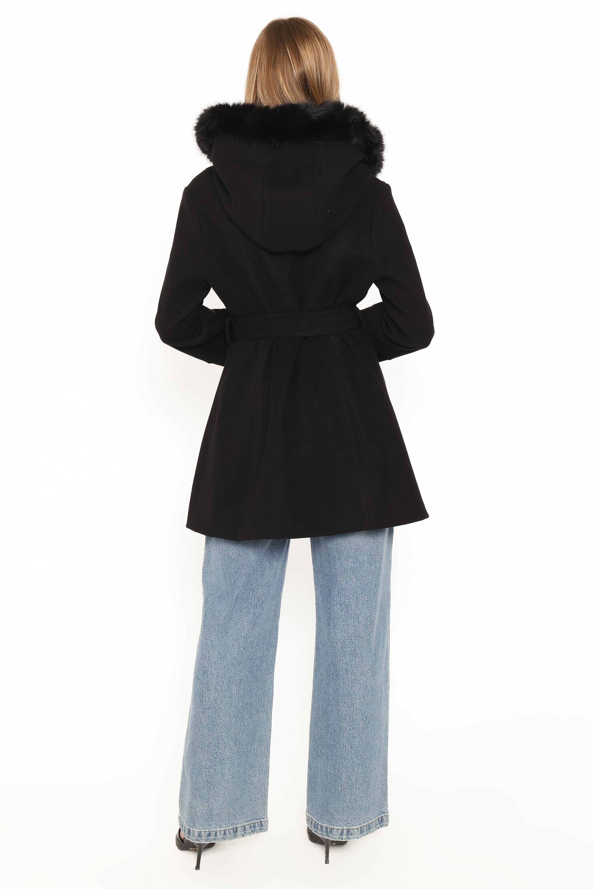 OUTERWEAR Remira Fit And Flare Coat - Black